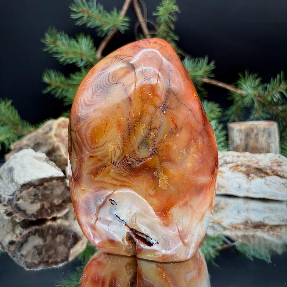 Large Carnelian Freeform | 3.16kg Polished Crystal | Natural Home Decor (#4)