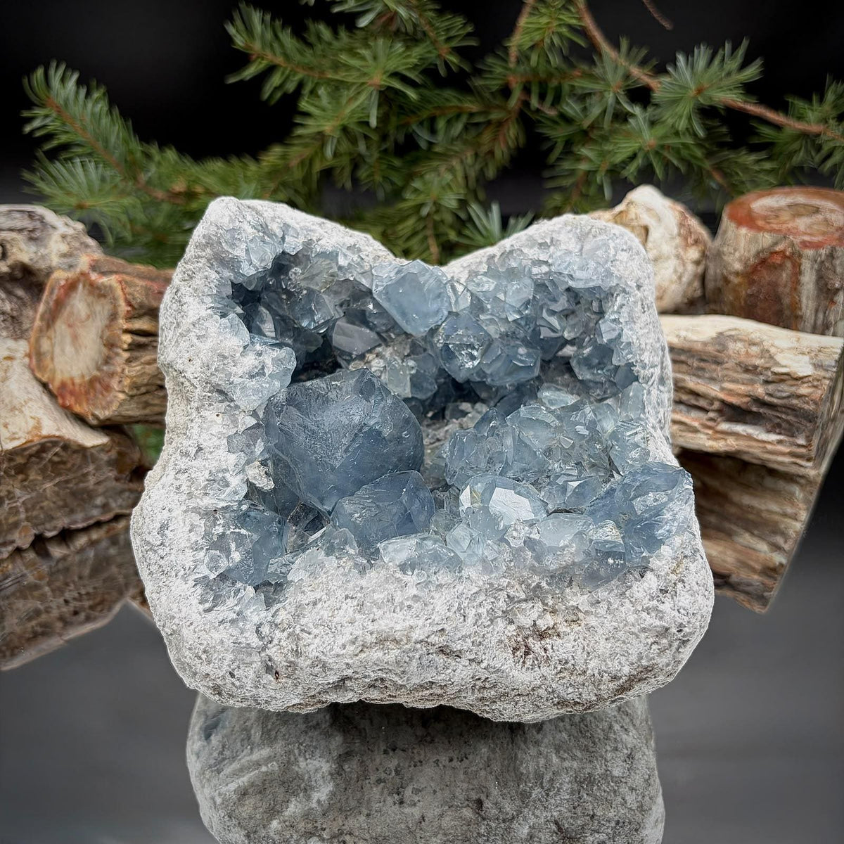 Celestite Geode Crystal Cluster | Large 3.79kg Blue Celestine | #45