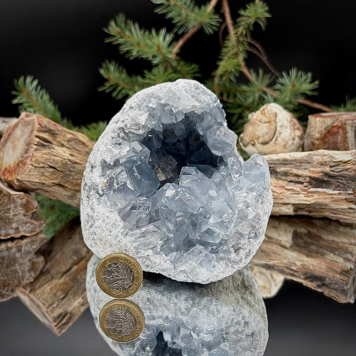Celestite Geode Crystal Cluster | Large 1.93kg Blue Celestine | #44