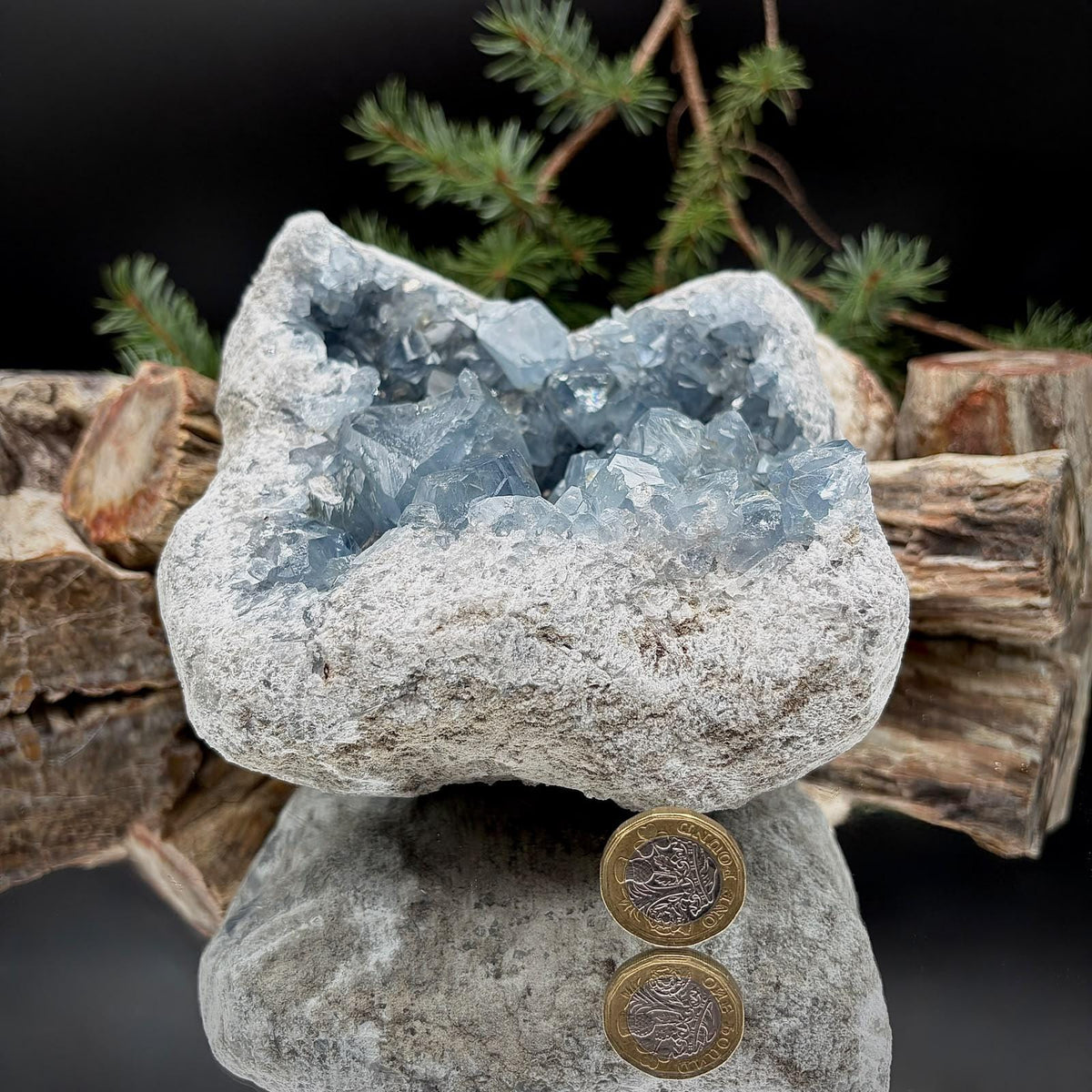 Celestite Geode Crystal Cluster | Large 3.79kg Blue Celestine | #45