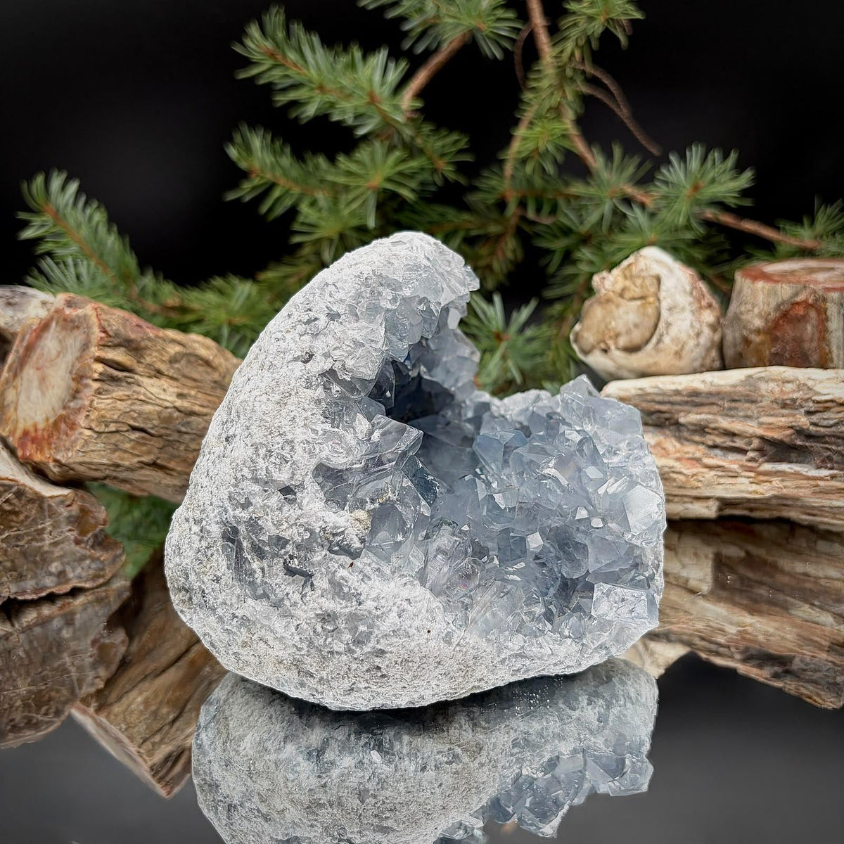 Celestite Geode Crystal Cluster | Large 1.93kg Blue Celestine | #44