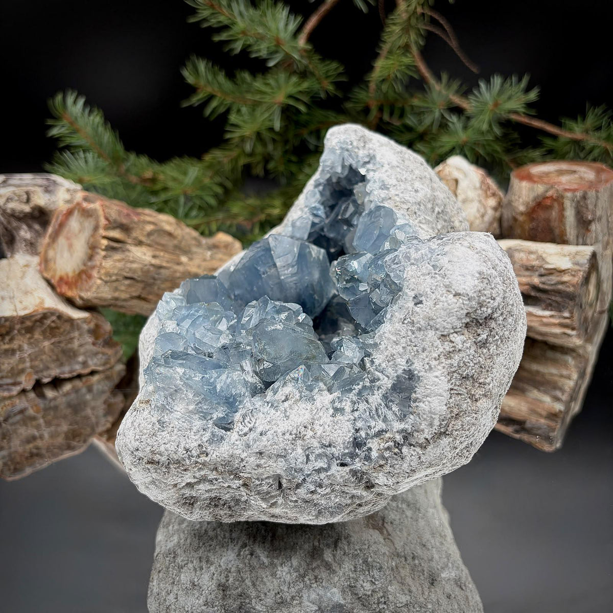 Celestite Geode Crystal Cluster | Large 3.79kg Blue Celestine | #45