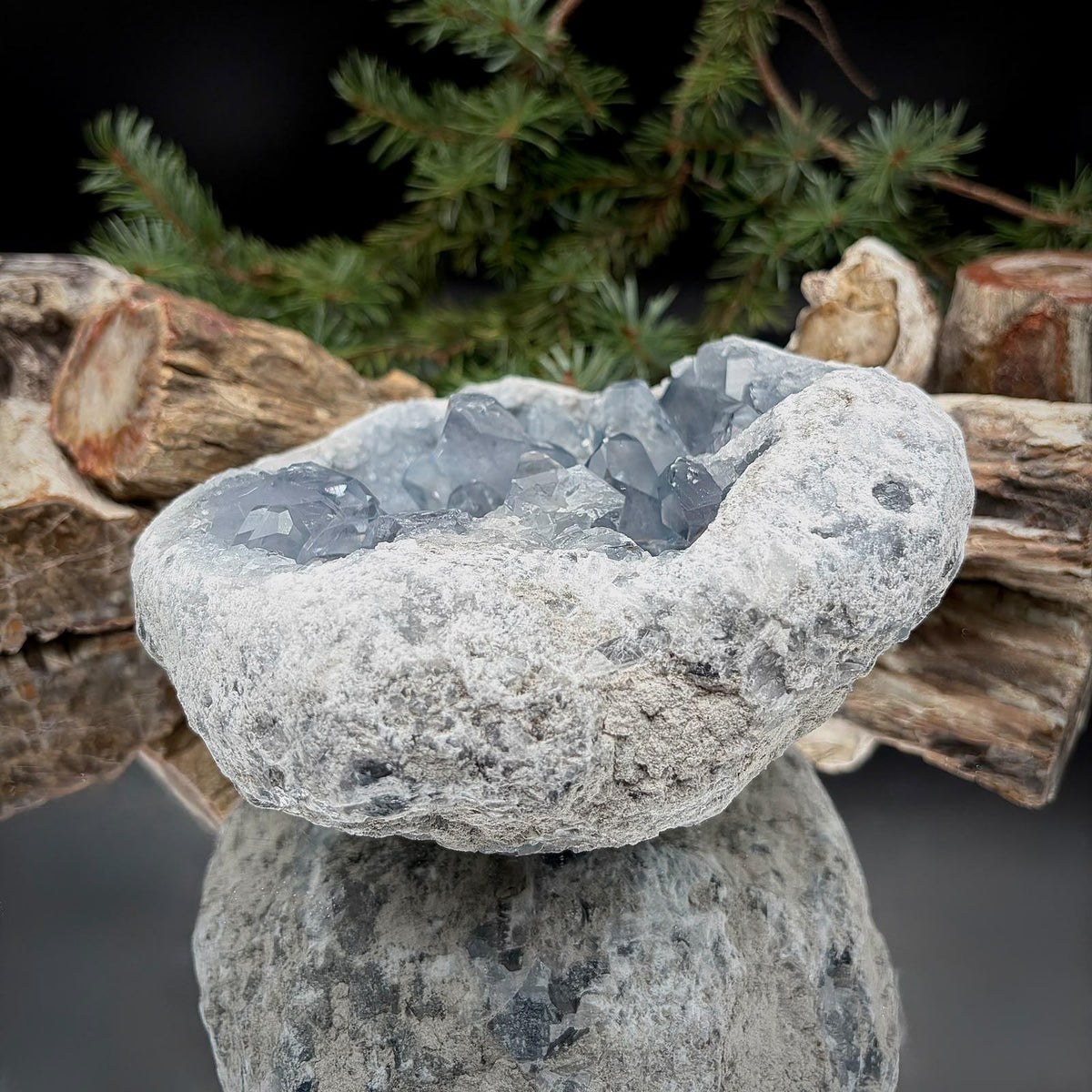 Celestite Geode Crystal Cluster | Large 3.44kg Blue Celestine | #46