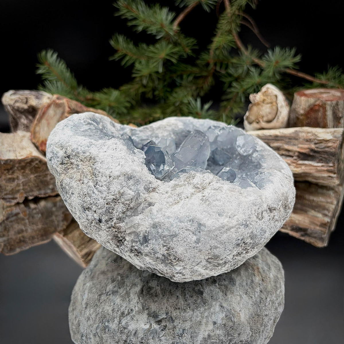 Celestite Geode Crystal Cluster | Large 3.44kg Blue Celestine | #46