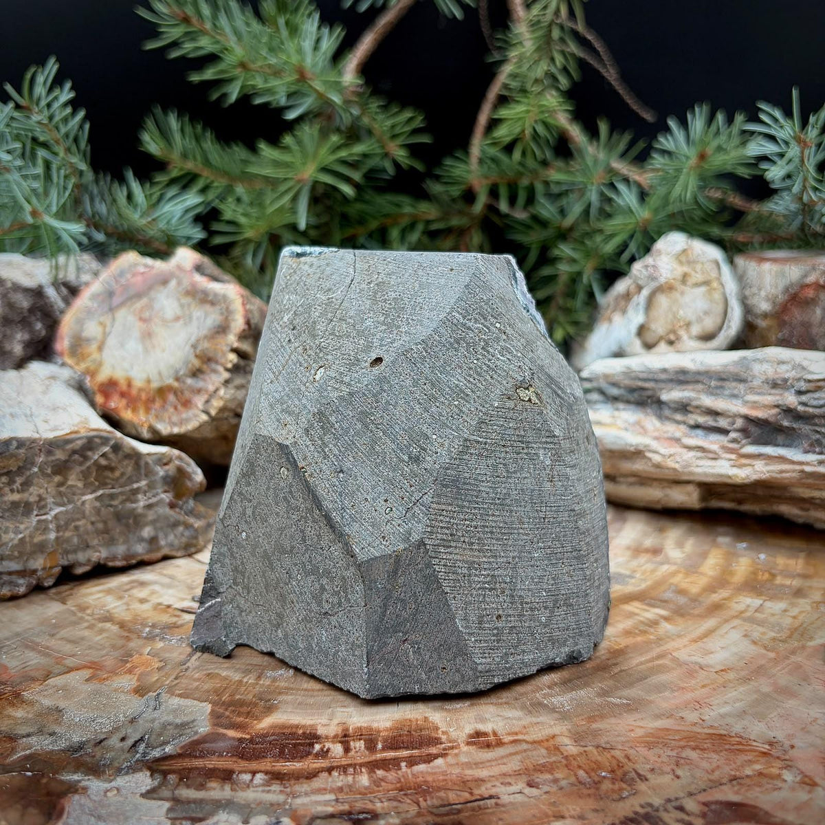 Amethyst Crystal Geode Cutbase | Freestanding Crystal Display | ACB-54