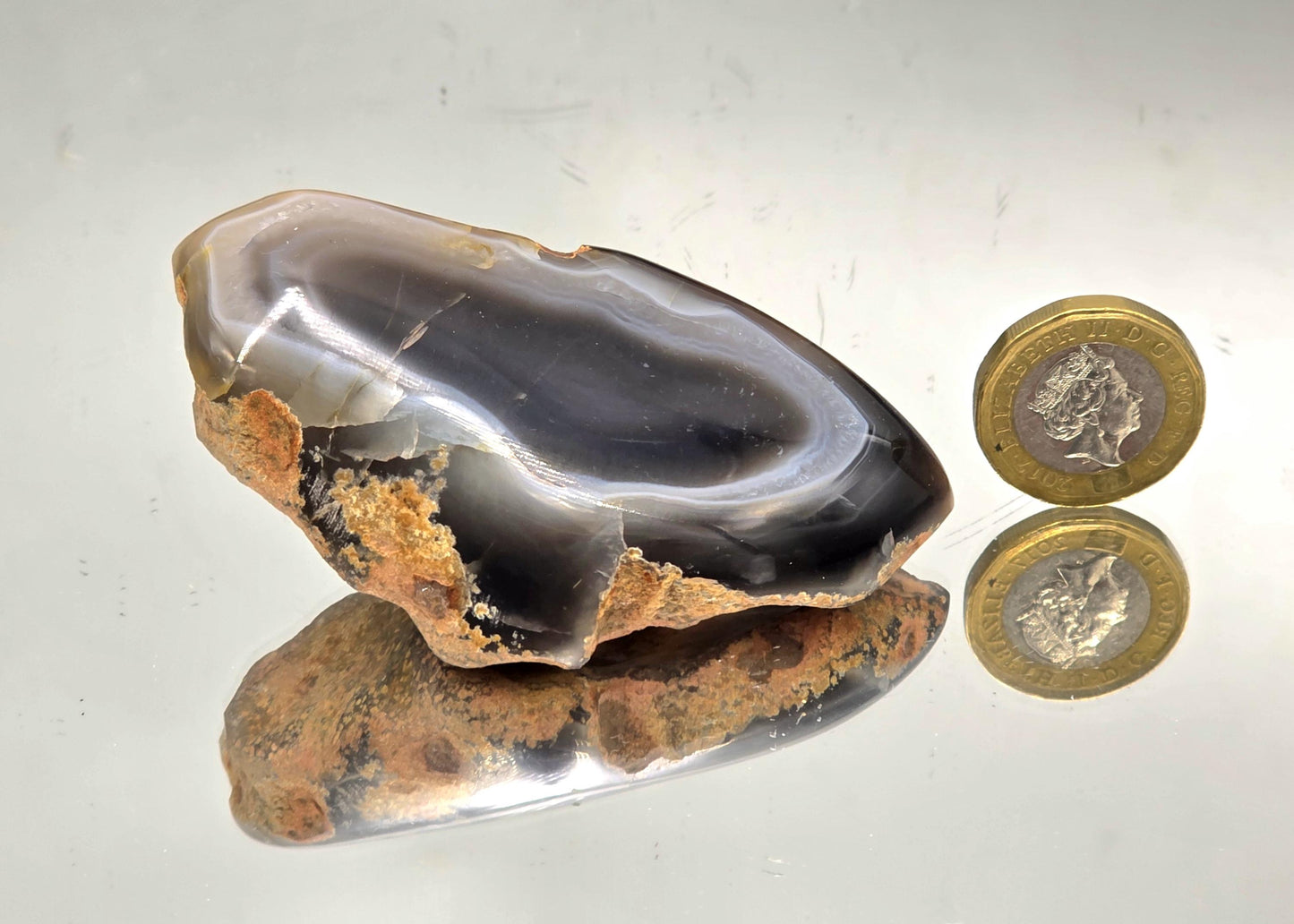 The Malawi Agate Collection - Black Malawi agate crystal