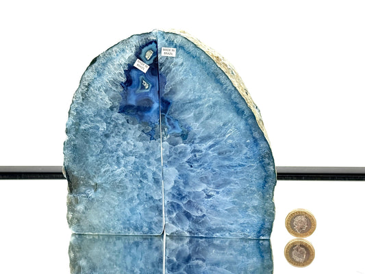 Crystal bookends for natural home decor