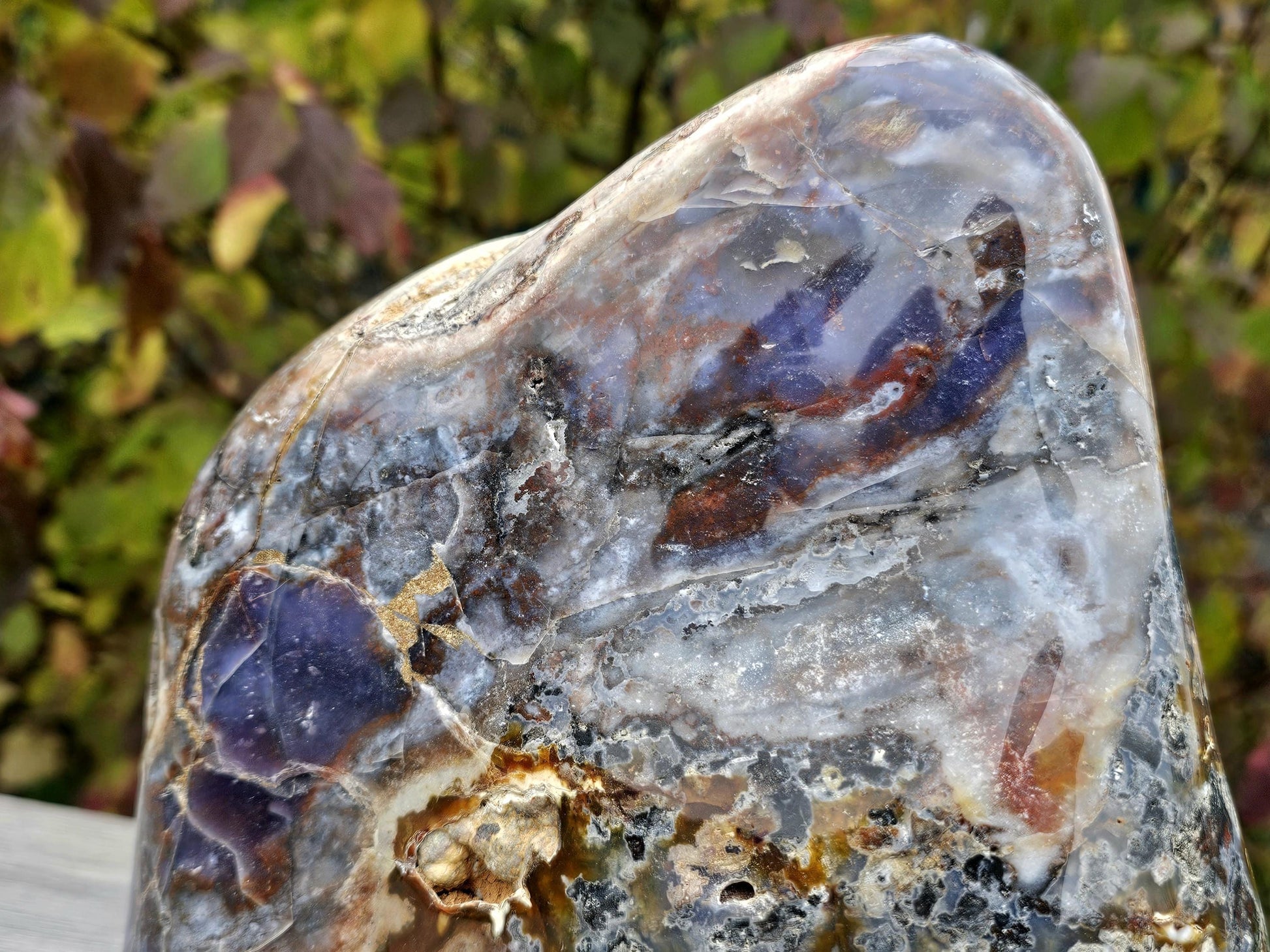 Decorative large Violet Agate crystal for luxury interiors