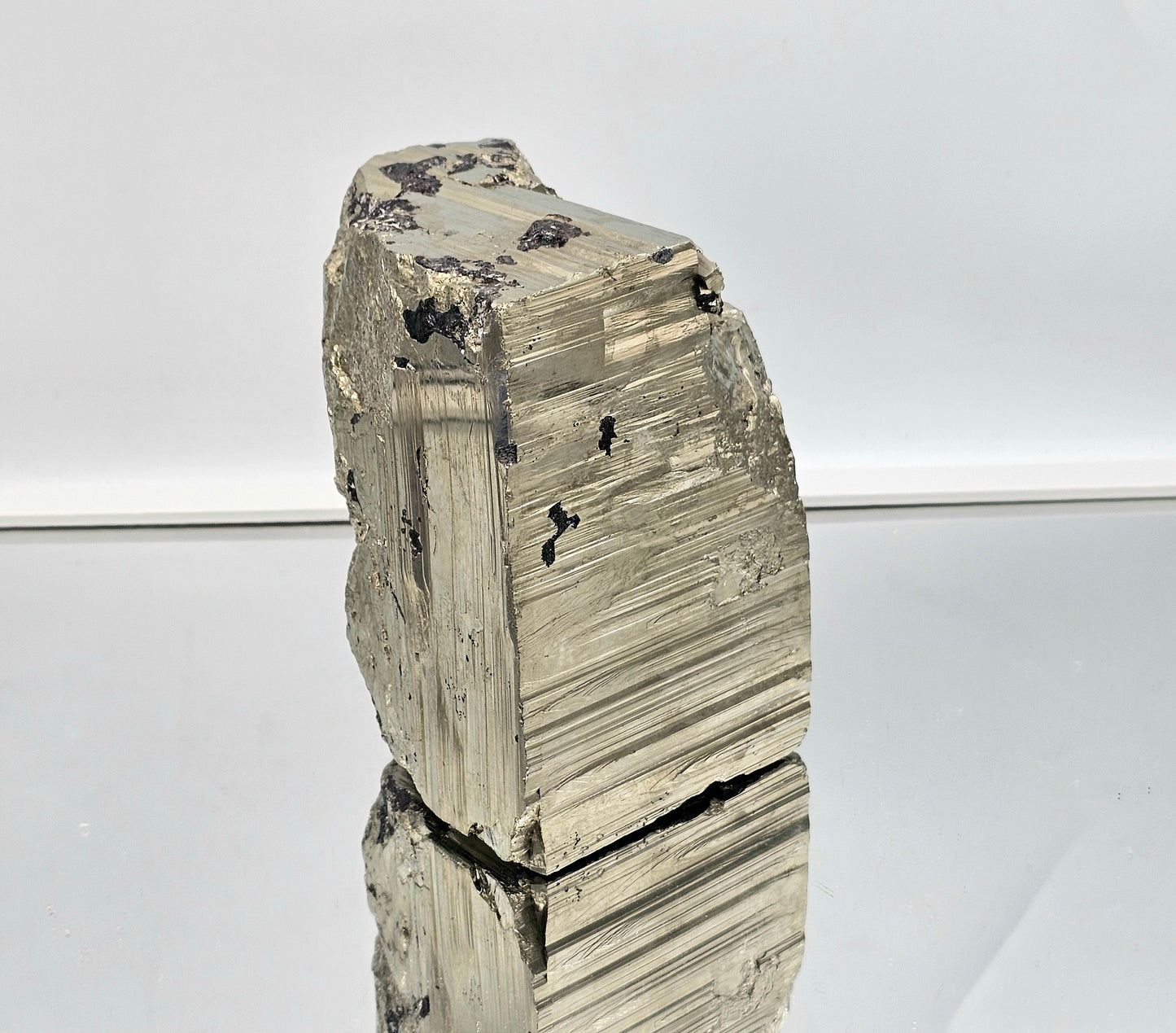 Exceptional High Grade Natural Peruvian Pyrite Crystal Cube 
