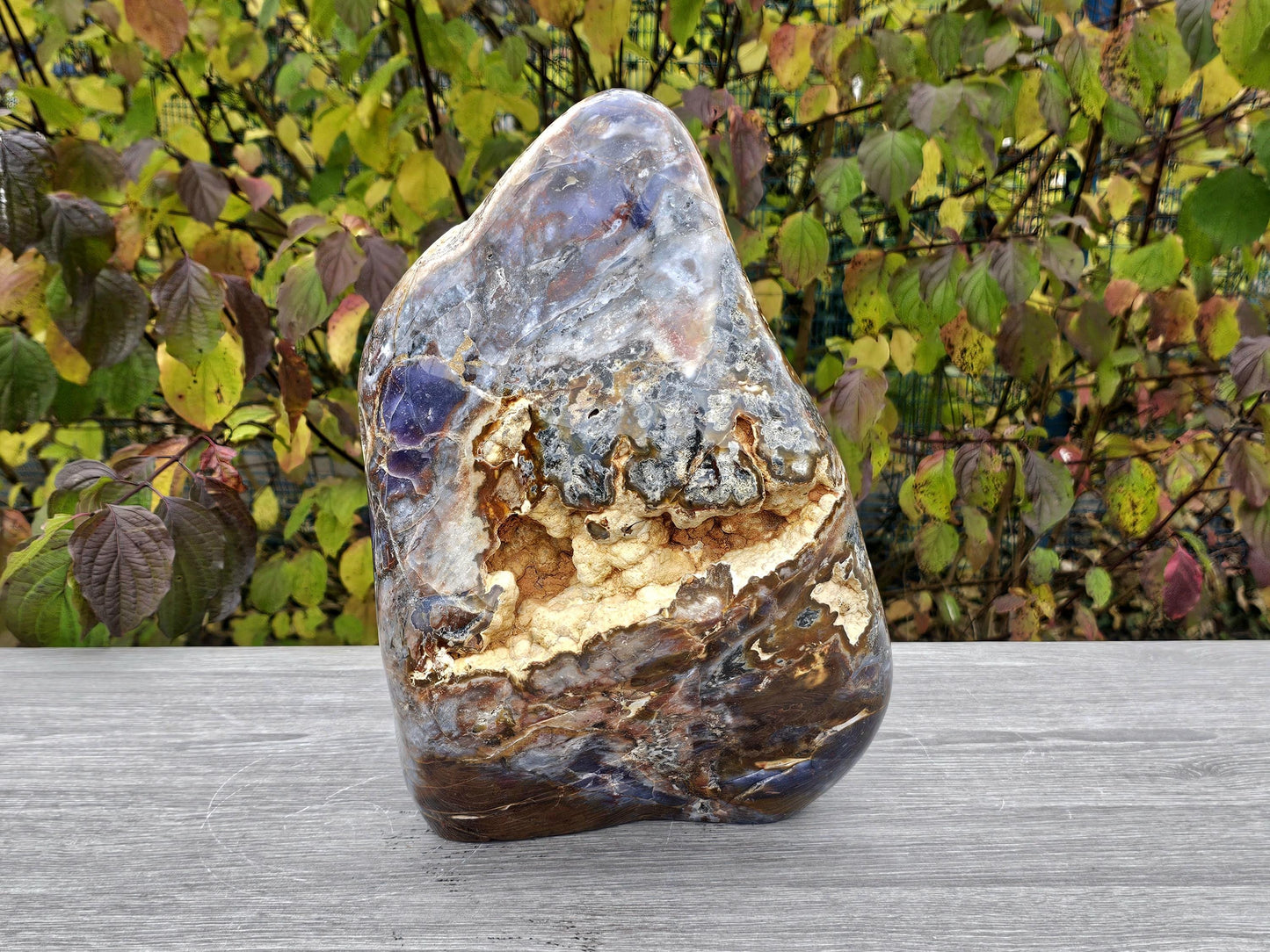 Extra-large Violet Agate crystal statement piece from Madagascar
