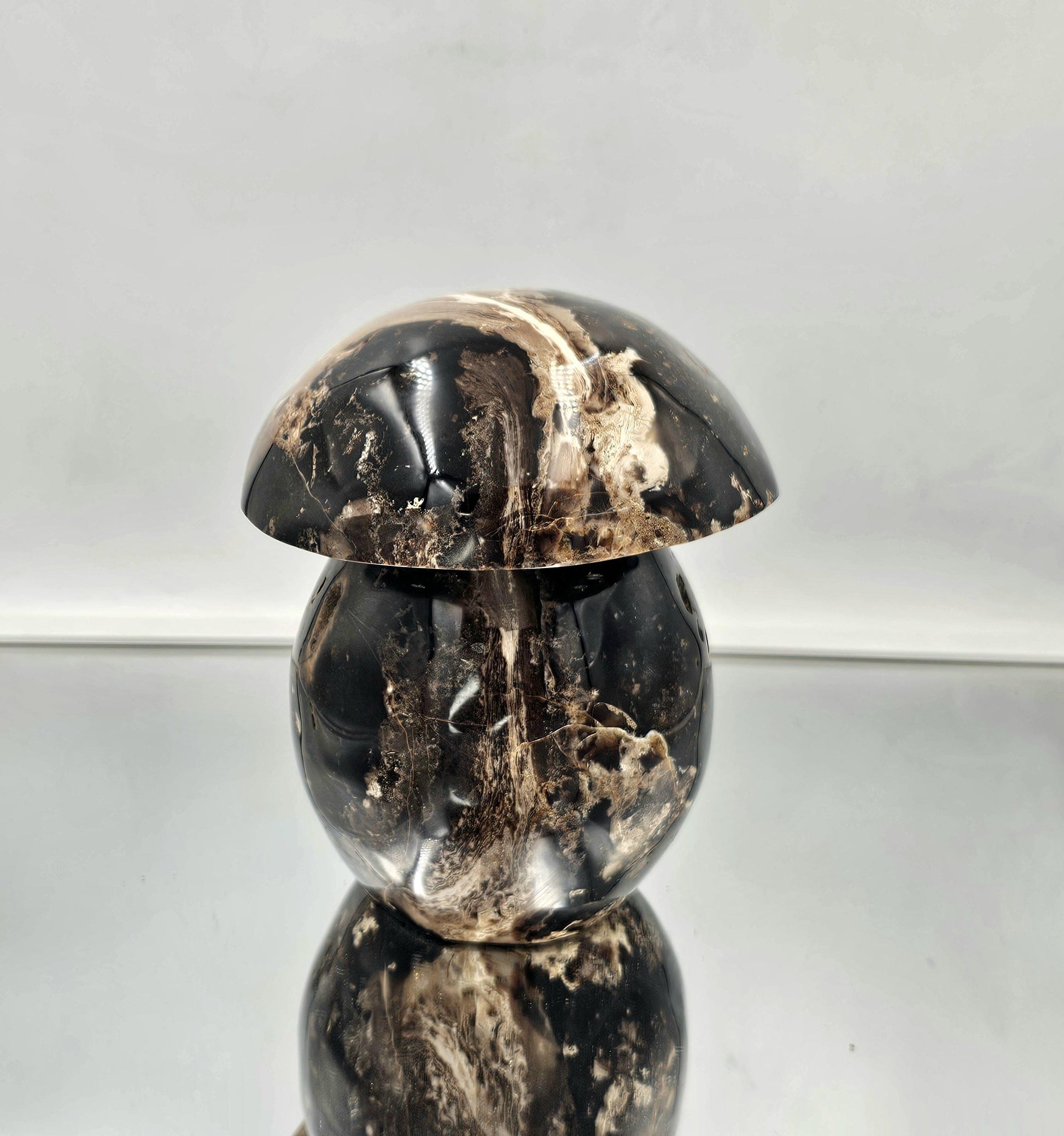 Extra large black opal crystal, artisan-crafted in Madagascar
