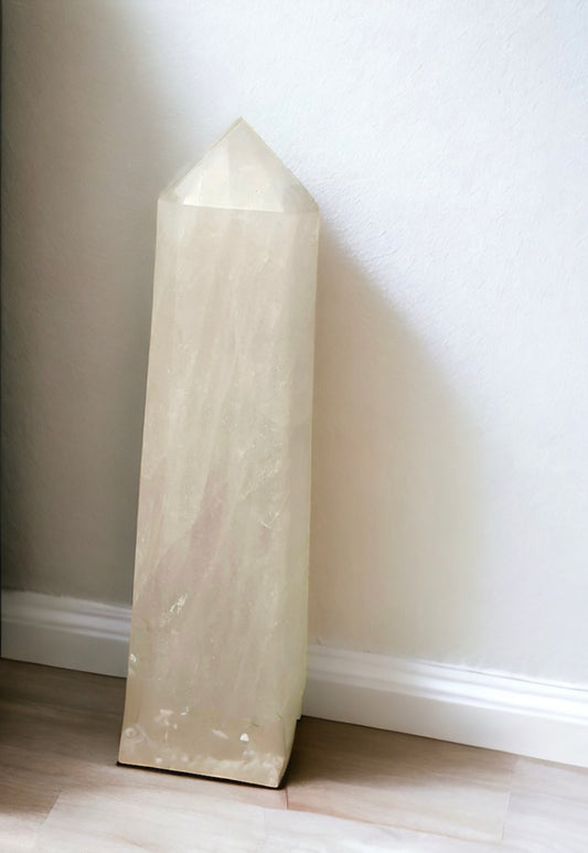 Giant big very large quartz crystal tower point holistic interior design crystals luxury decor