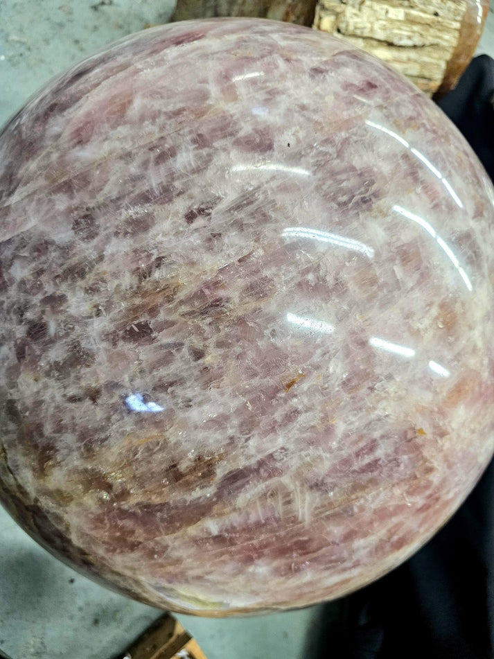 XL Large Rose Quartz Crystal Sphere 150KG – Distinction Crystals
