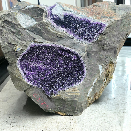 giant large amethyst crystal geode