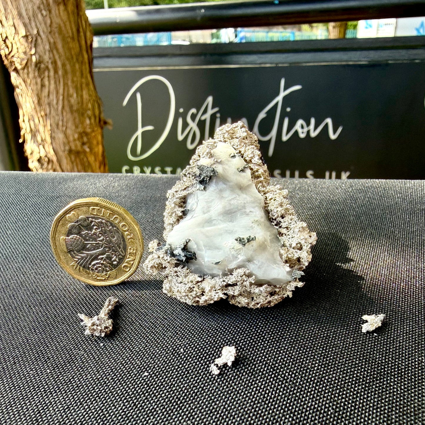 Natural Native Silver on Calcite Matrix | Collectors Mineral Specimen (B1 #7)