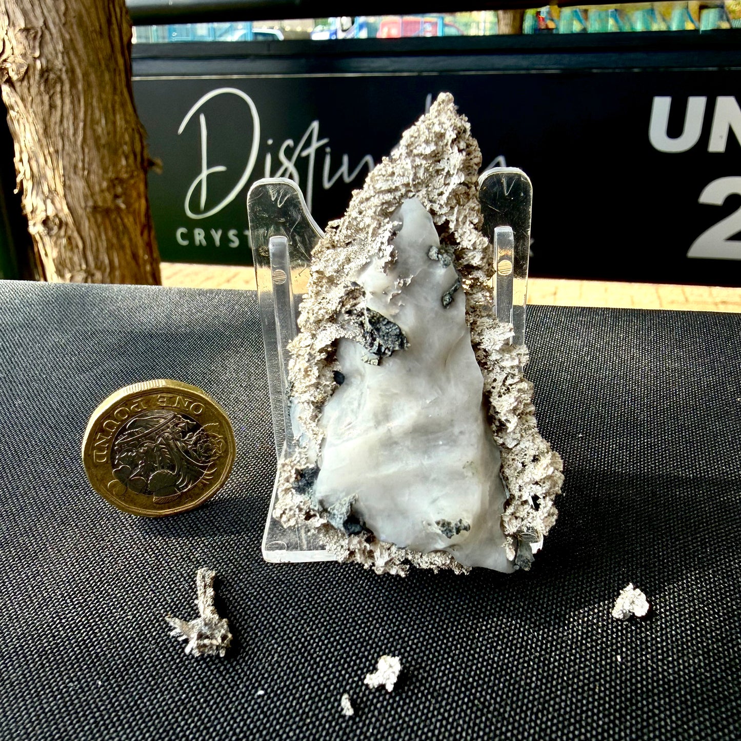 Natural Native Silver on Calcite Matrix | Collectors Mineral Specimen (B1 #7)
