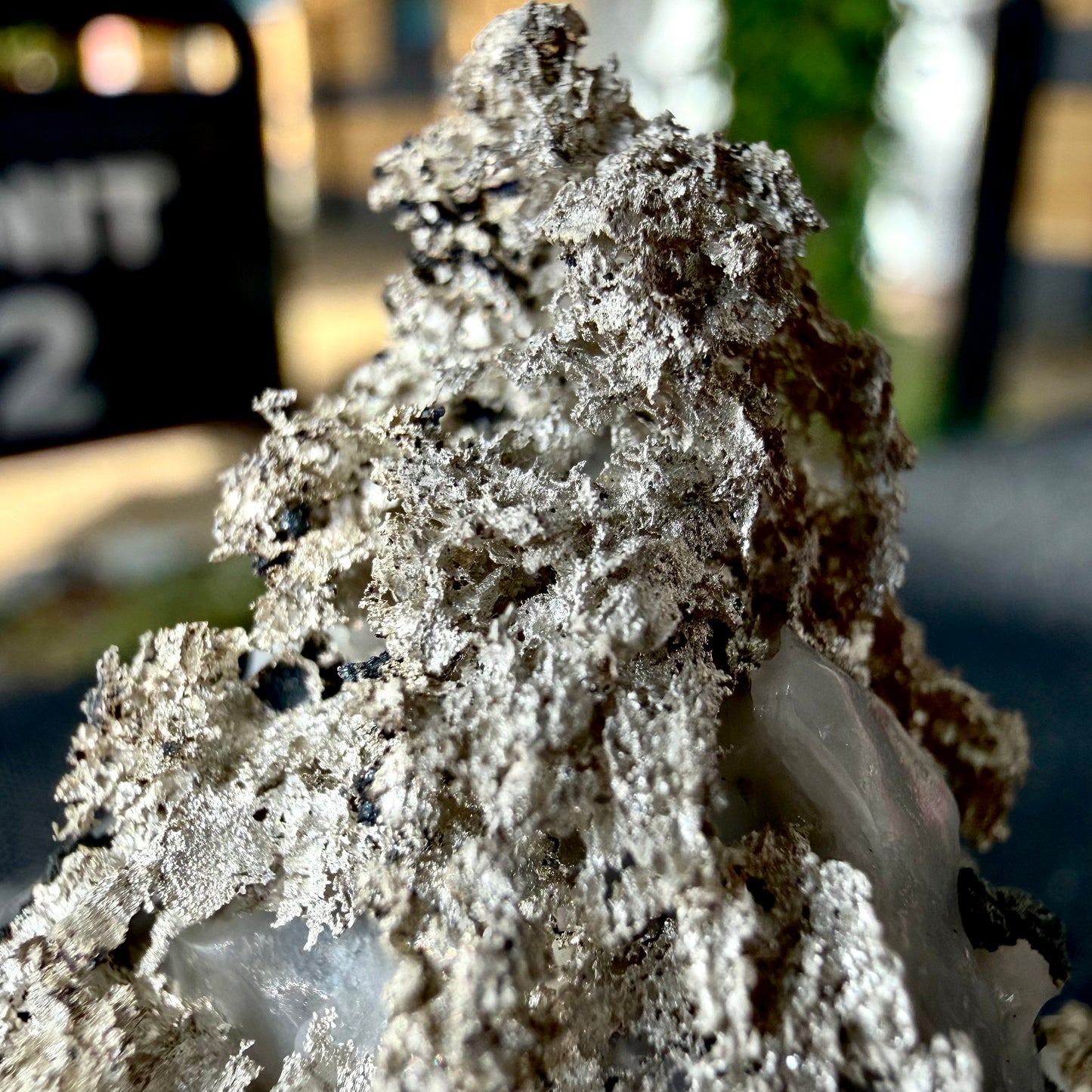 Natural Native Silver on Calcite Matrix | Collectors Mineral Specimen (B1 #7)