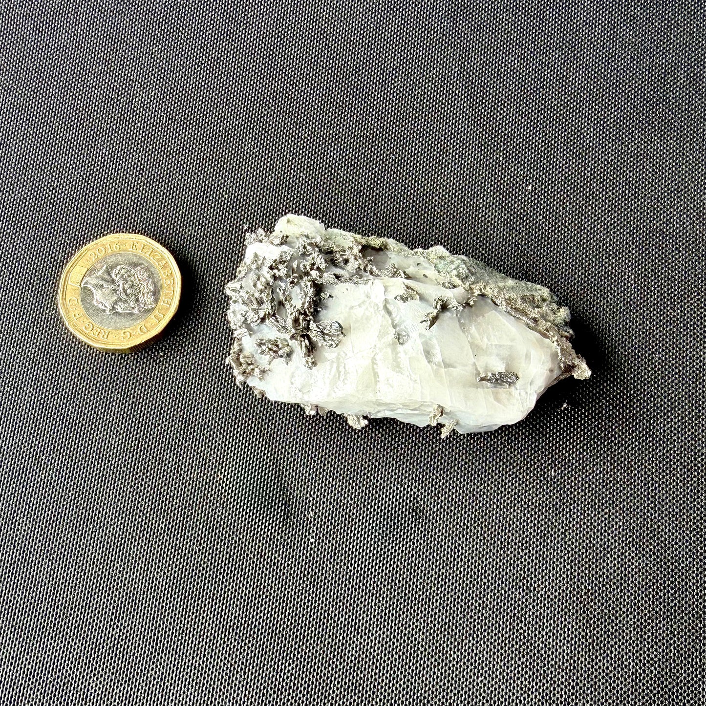 Natural Native Silver on Calcite Matrix | Collectors Mineral Specimen (B1 #8)