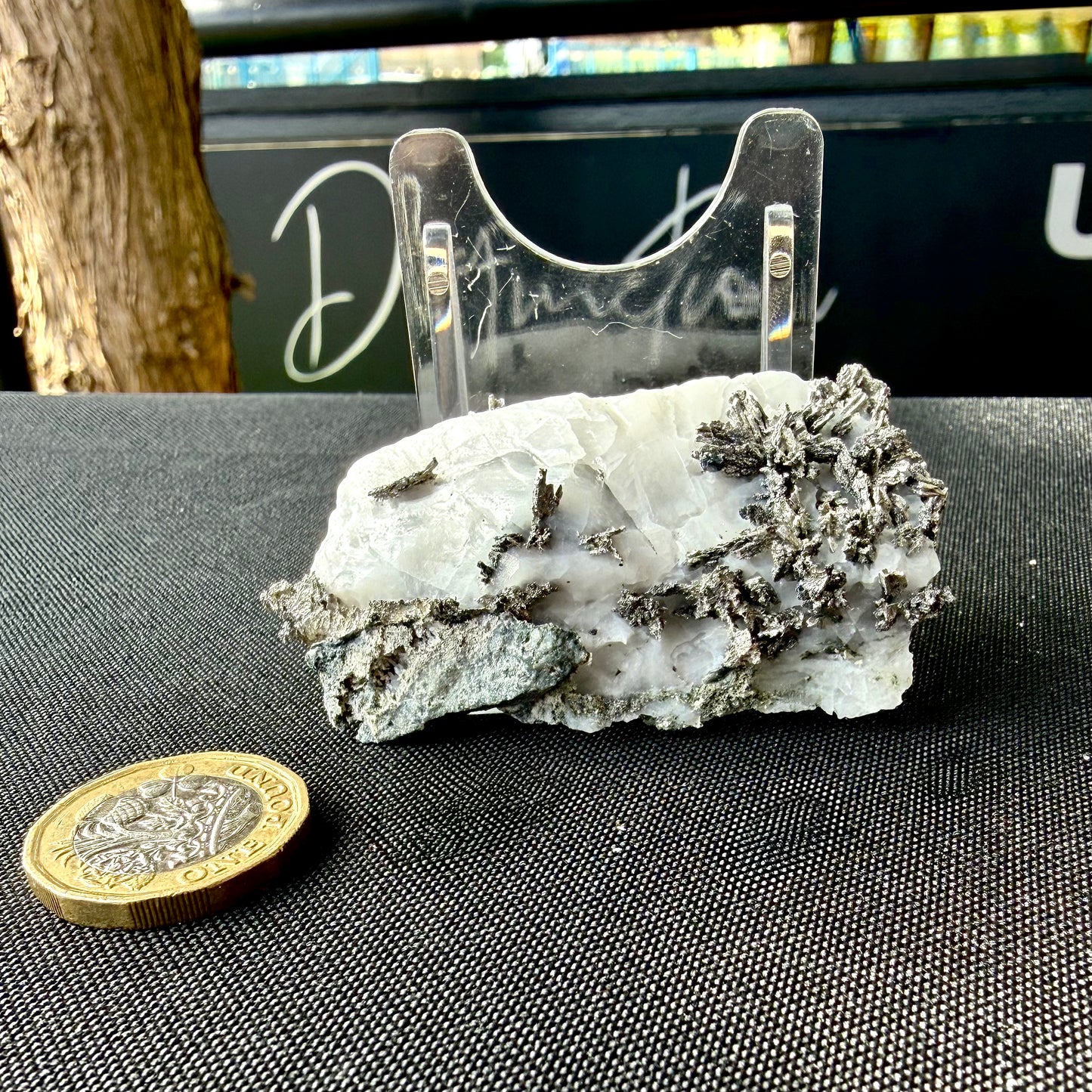 Natural Native Silver on Calcite Matrix | Collectors Mineral Specimen (B1 #8)