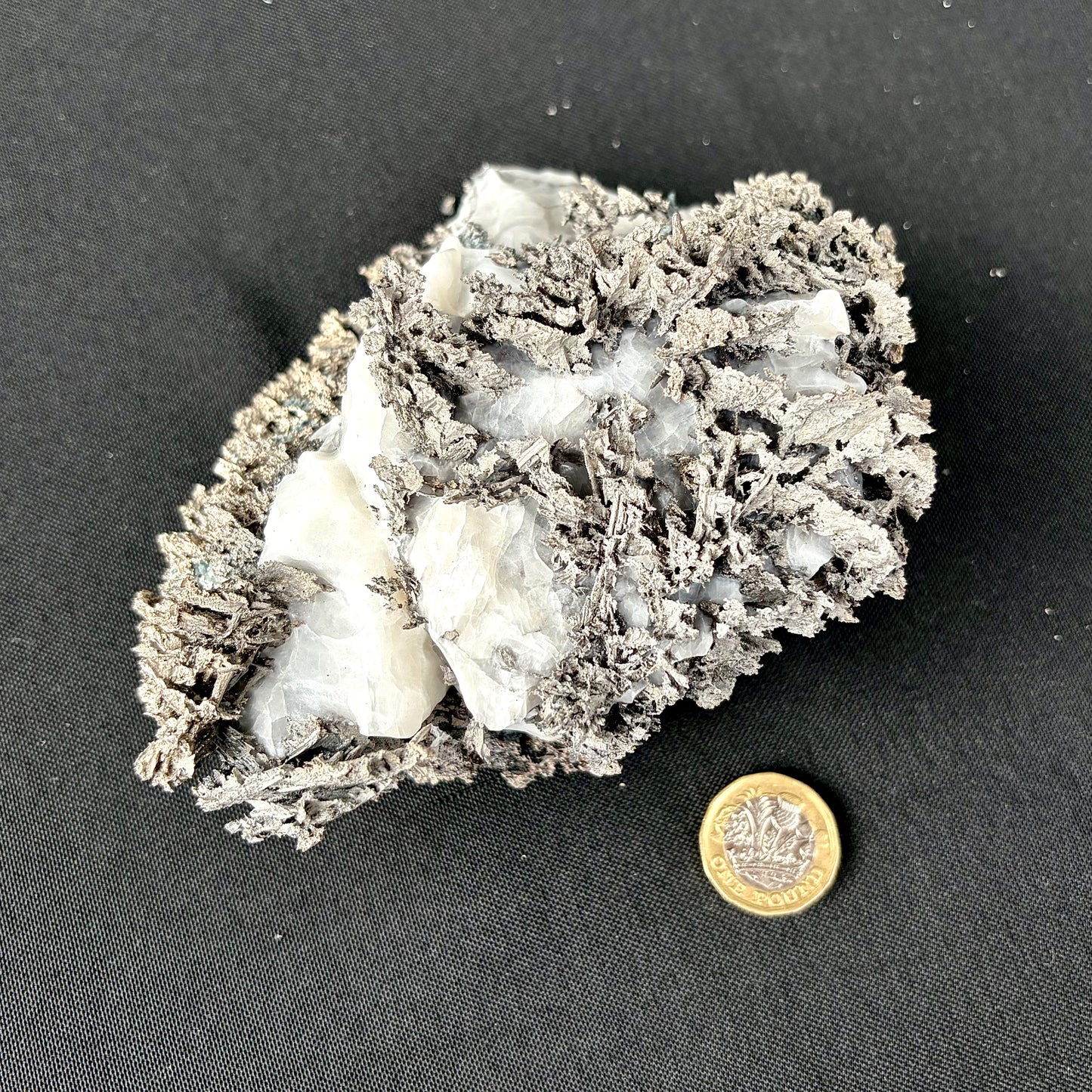 Natural Native Silver on Calcite Matrix | Collectors Mineral Specimen (B4 #1)