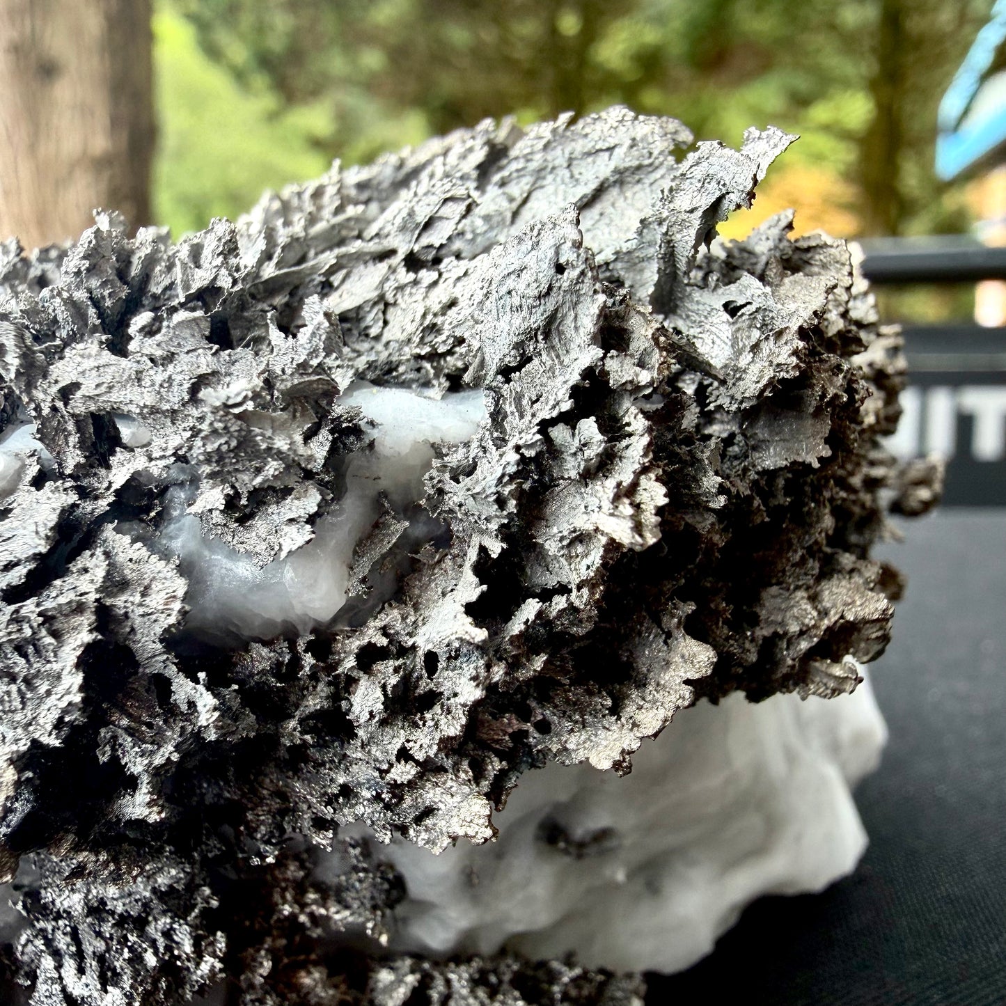 Natural Native Silver on Calcite Matrix | Collectors Mineral Specimen (B4 #1)