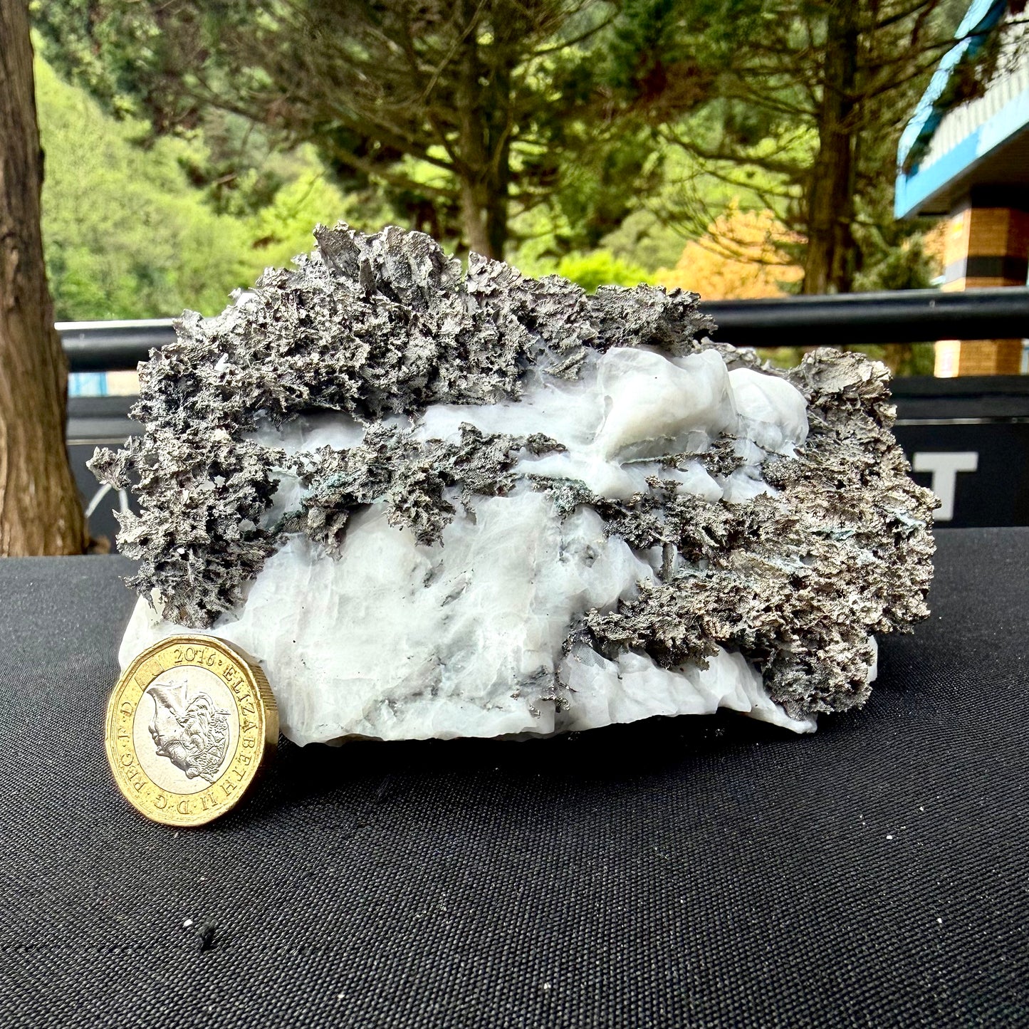Natural Native Silver on Calcite Matrix | Collectors Mineral Specimen (B4 #1)