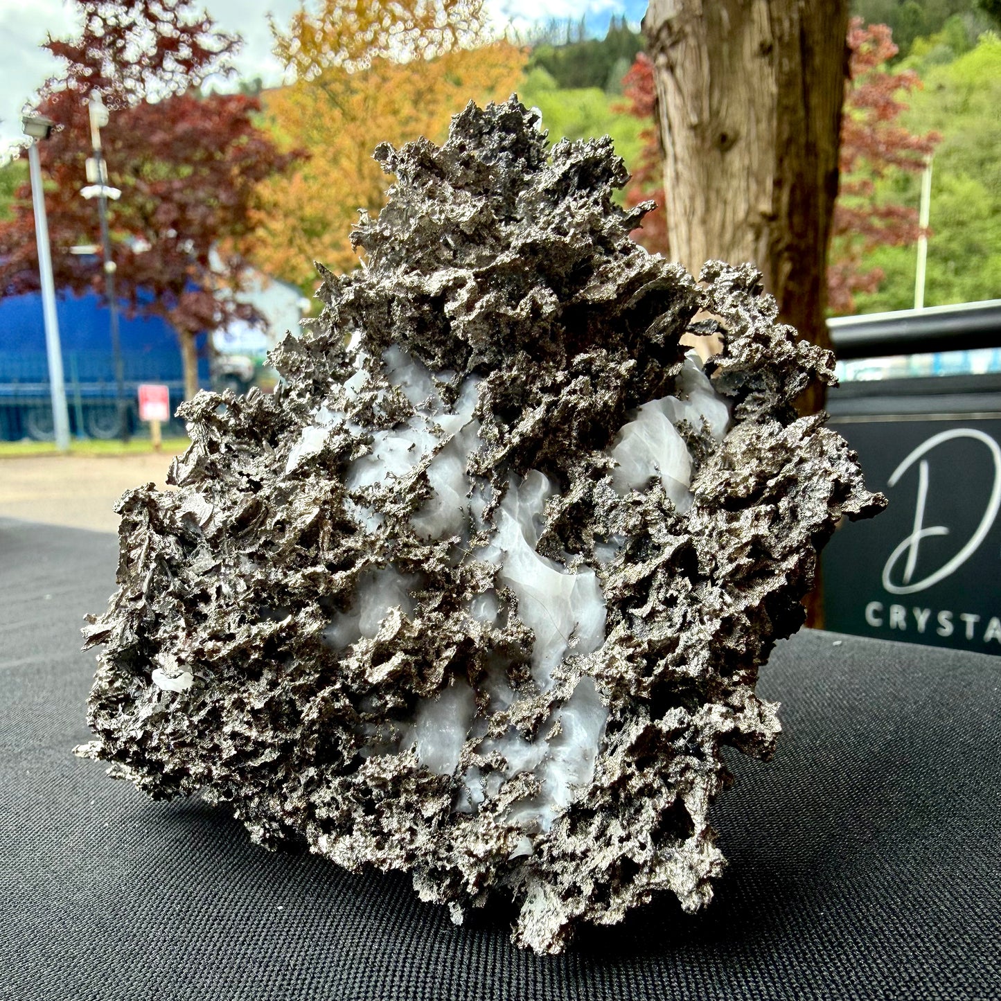 Natural Native Silver on Calcite Matrix | Collectors Mineral Specimen (B4 #2)
