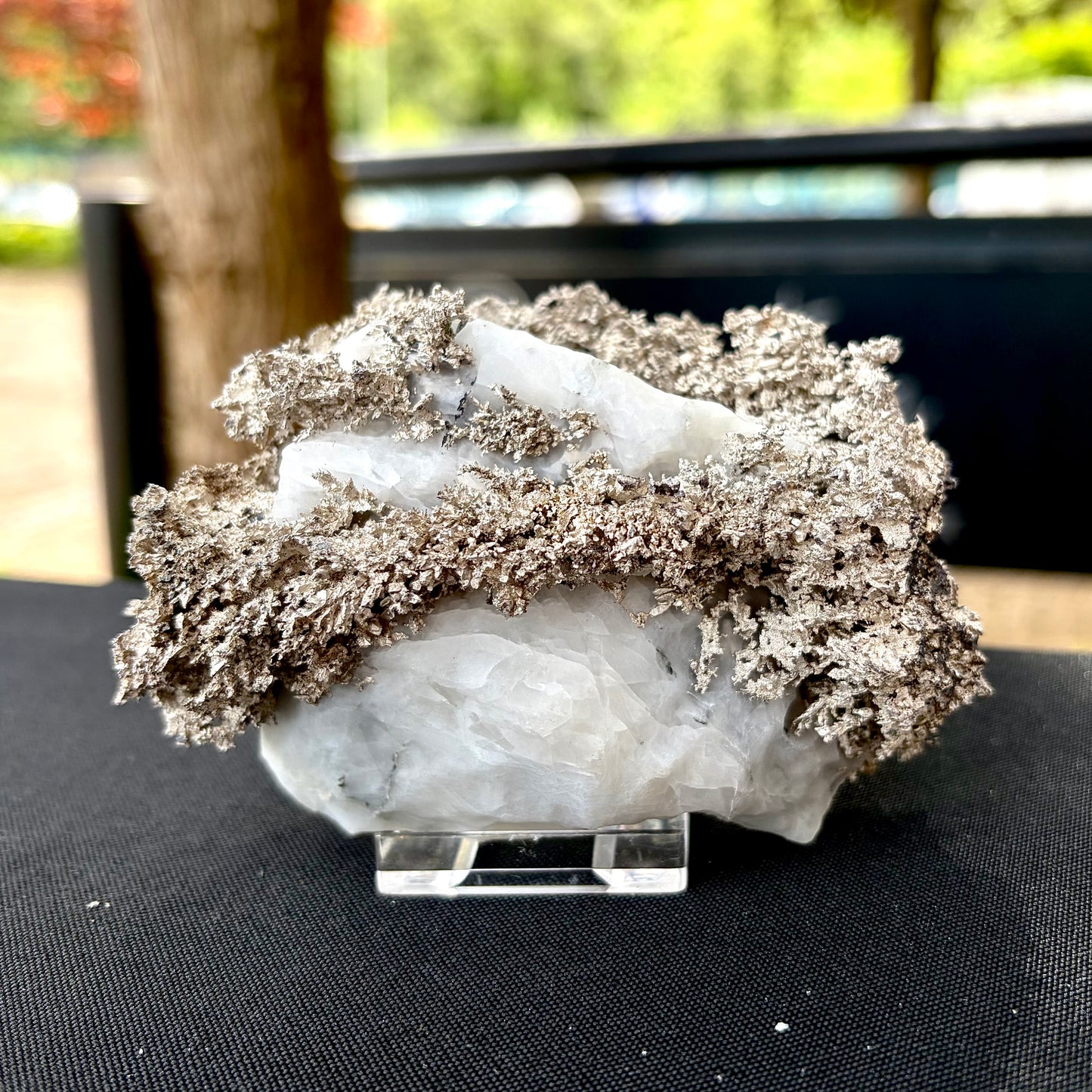 Natural Native Silver on Calcite Matrix | Collectors Mineral Specimen (B5 #1)