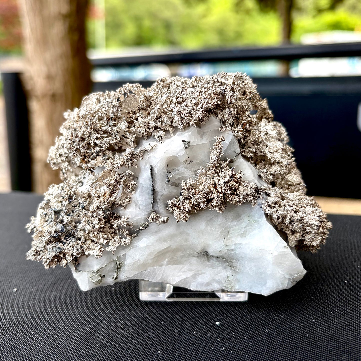 Natural Native Silver on Calcite Matrix | Collectors Mineral Specimen (B5 #1)