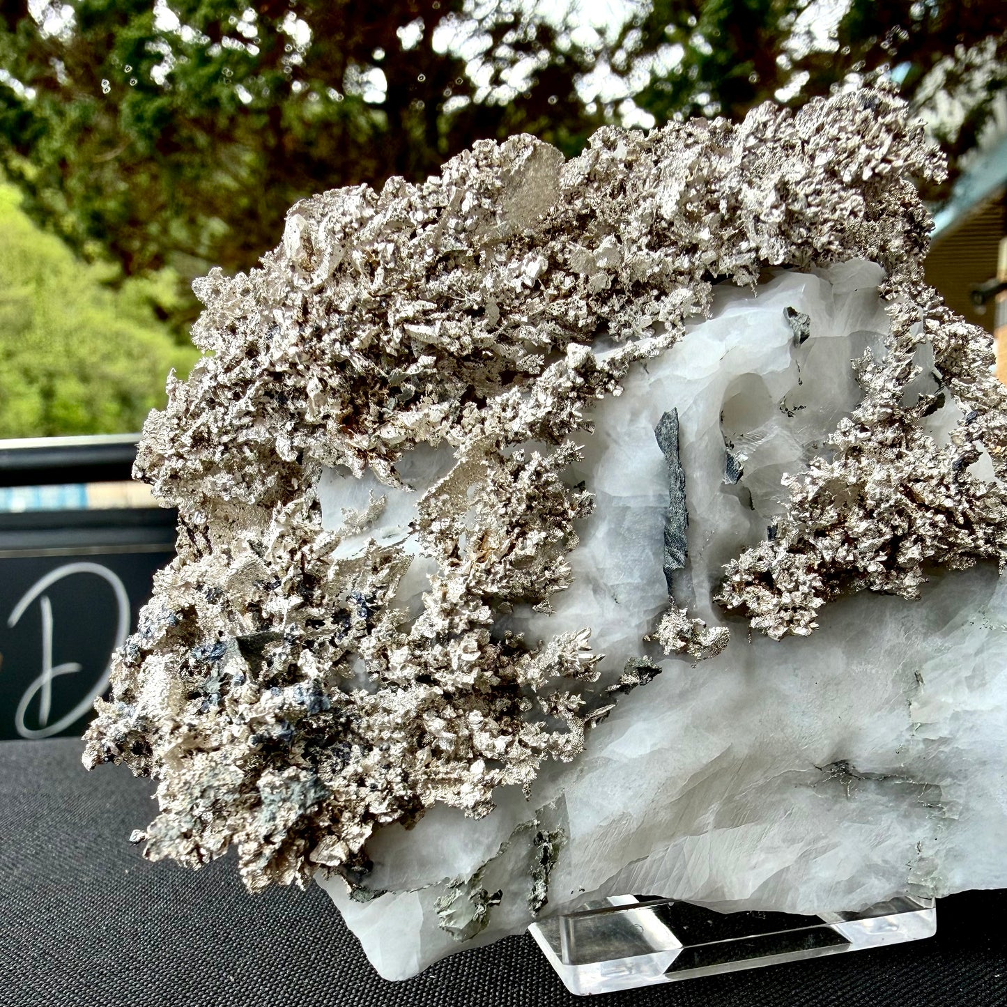 Natural Native Silver on Calcite Matrix | Collectors Mineral Specimen (B5 #1)