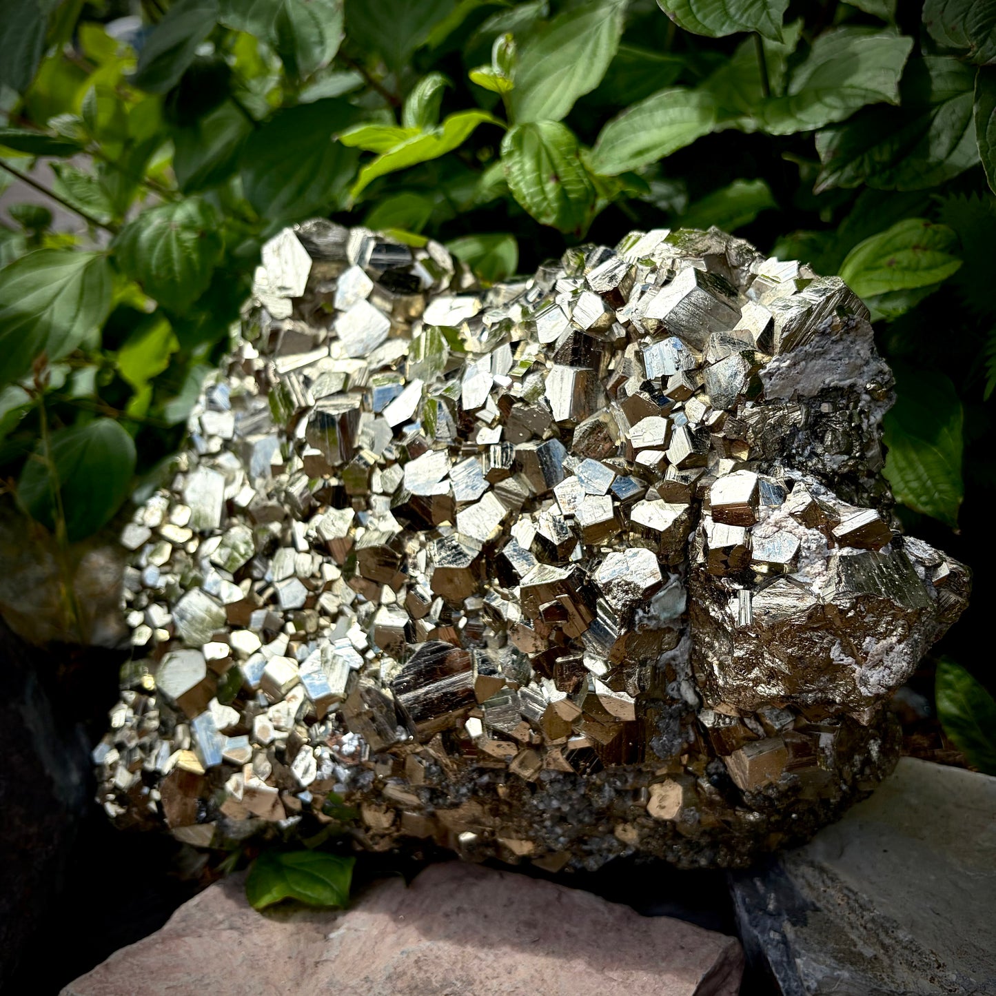 XXL Peruvian Pyrite Crystal Cluster | Fool's Gold Mineral | Interior Design Piece | 21kg
