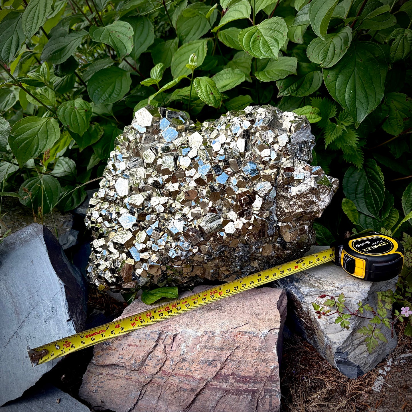 XXL Peruvian Pyrite Crystal Cluster | Fool's Gold Mineral | Interior Design Piece | 21kg