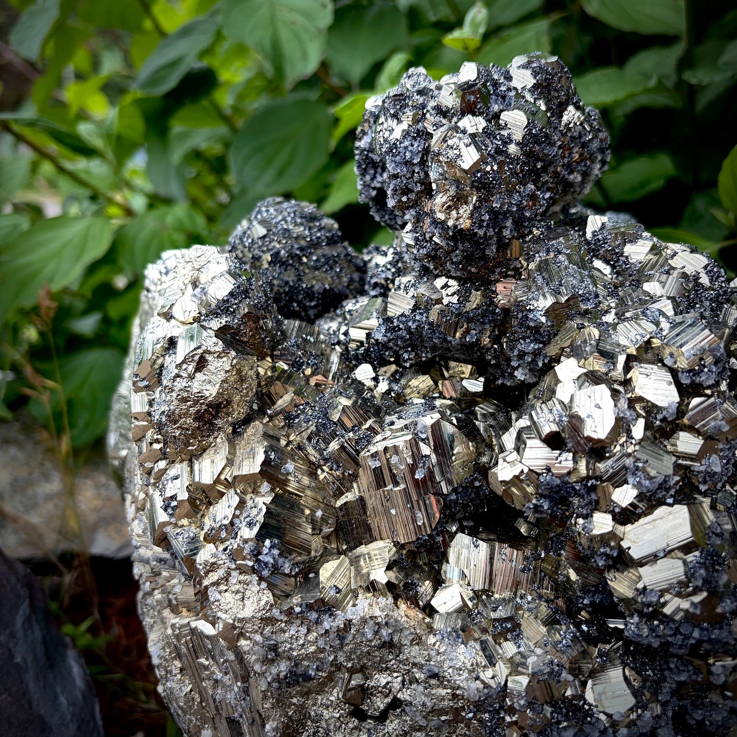 XXL Peruvian Pyrite Crystal Cluster | Fool's Gold Mineral | Interior Design Piece | 30KG