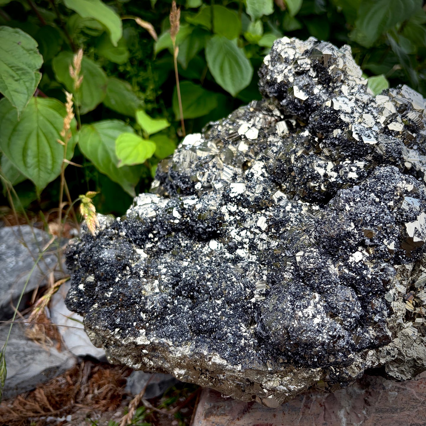 XXL Peruvian Pyrite Crystal Cluster | Fool's Gold Mineral | Interior Design Piece | 30KG