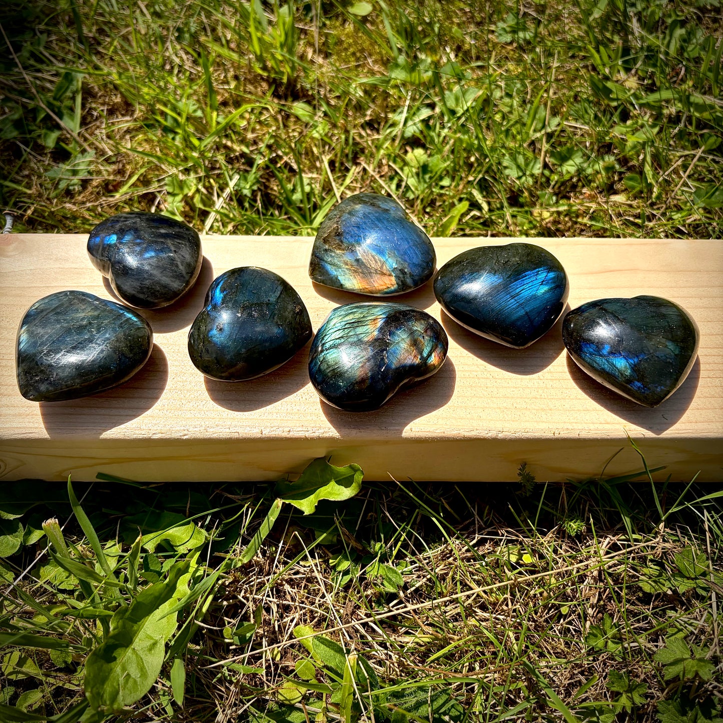 Labradorite Crystal Hearts 5-6 cm | Intuitive Collective Selection