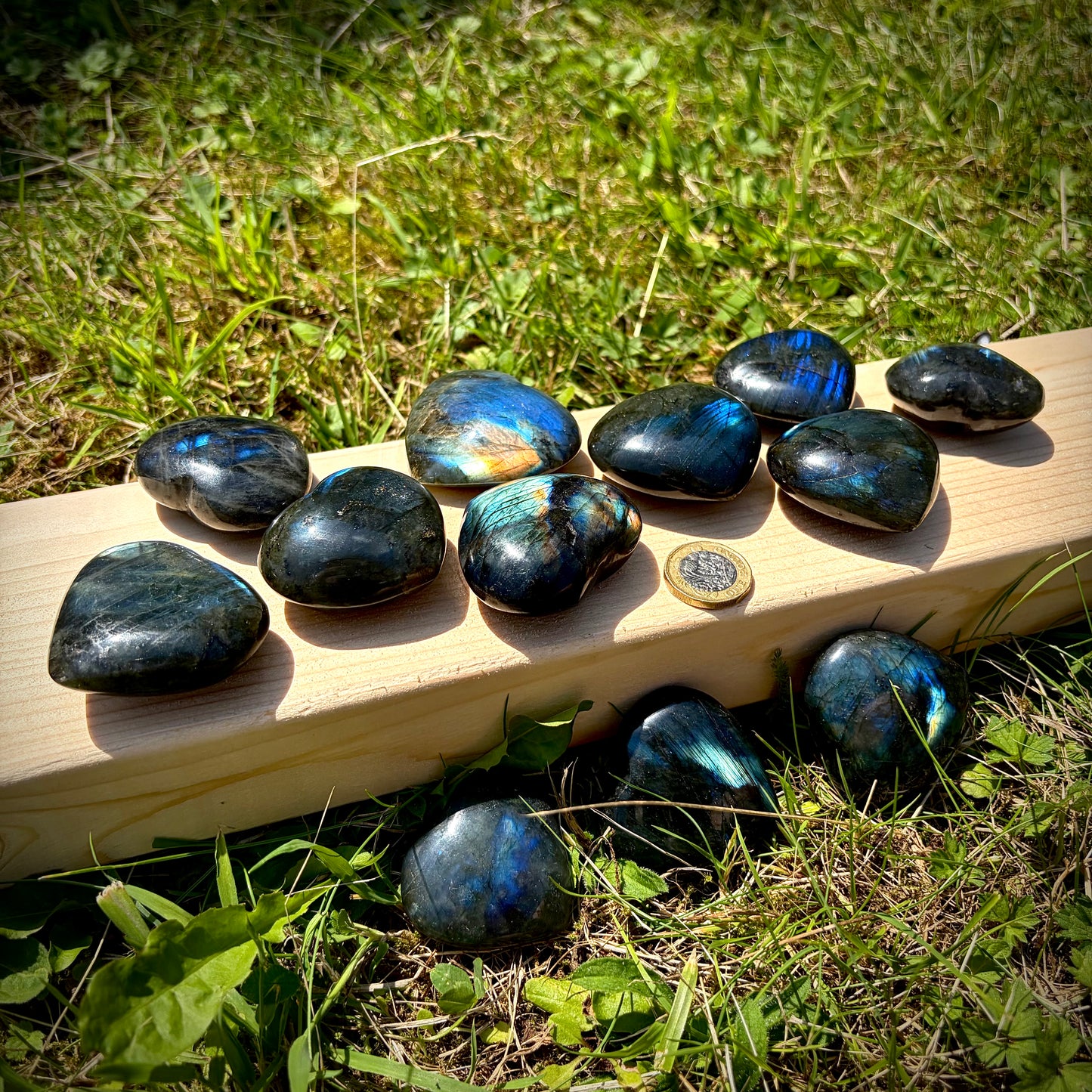 Labradorite Crystal Hearts 5-6 cm | Intuitive Collective Selection