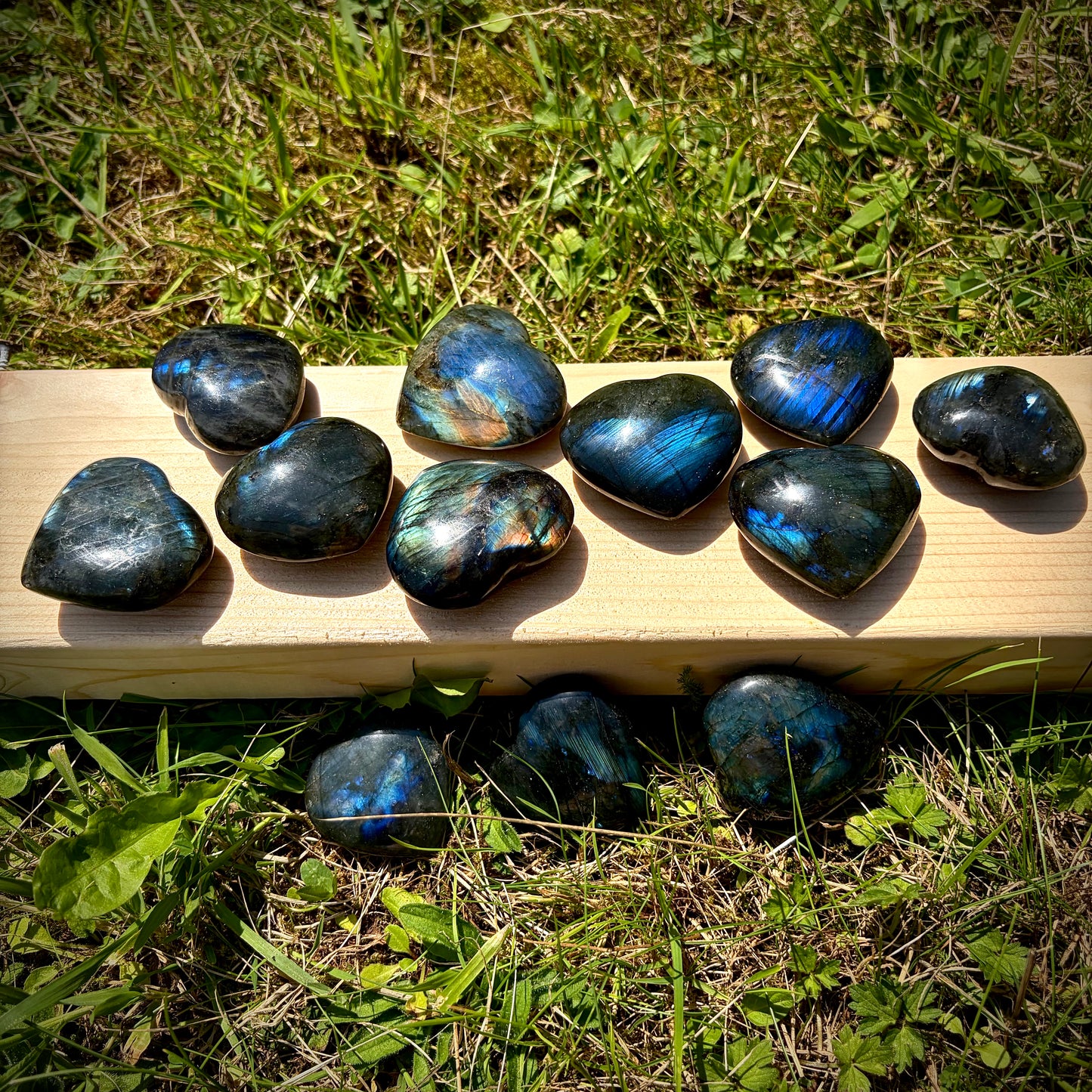 Labradorite Crystal Hearts 5-6 cm | Intuitive Collective Selection