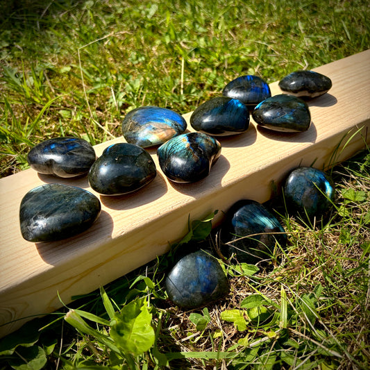 Labradorite Crystal Hearts 5-6 cm | Intuitive Collective Selection