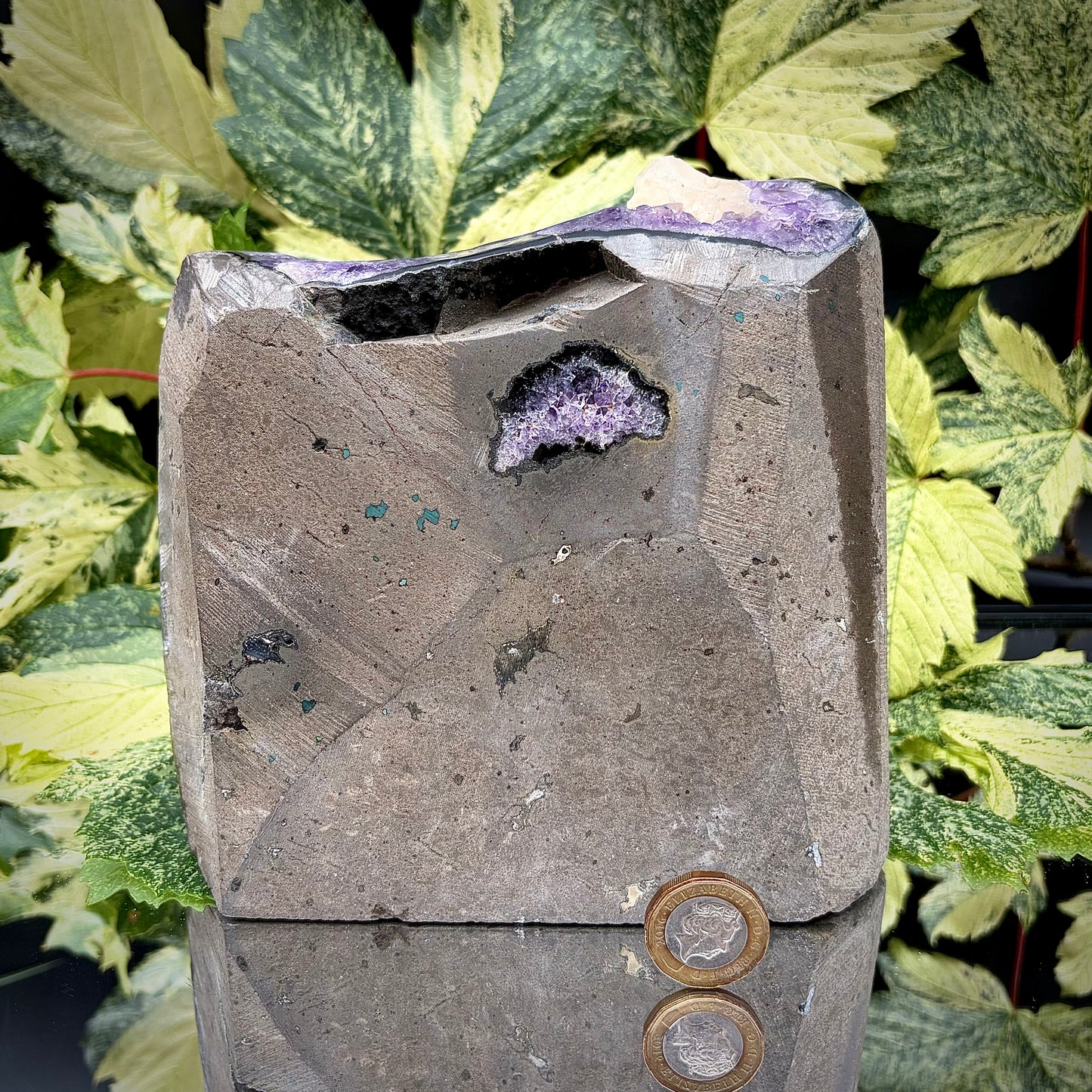 High-Grade Uruguayan Amethyst Crystal Geode - Cut Base | AMU-57