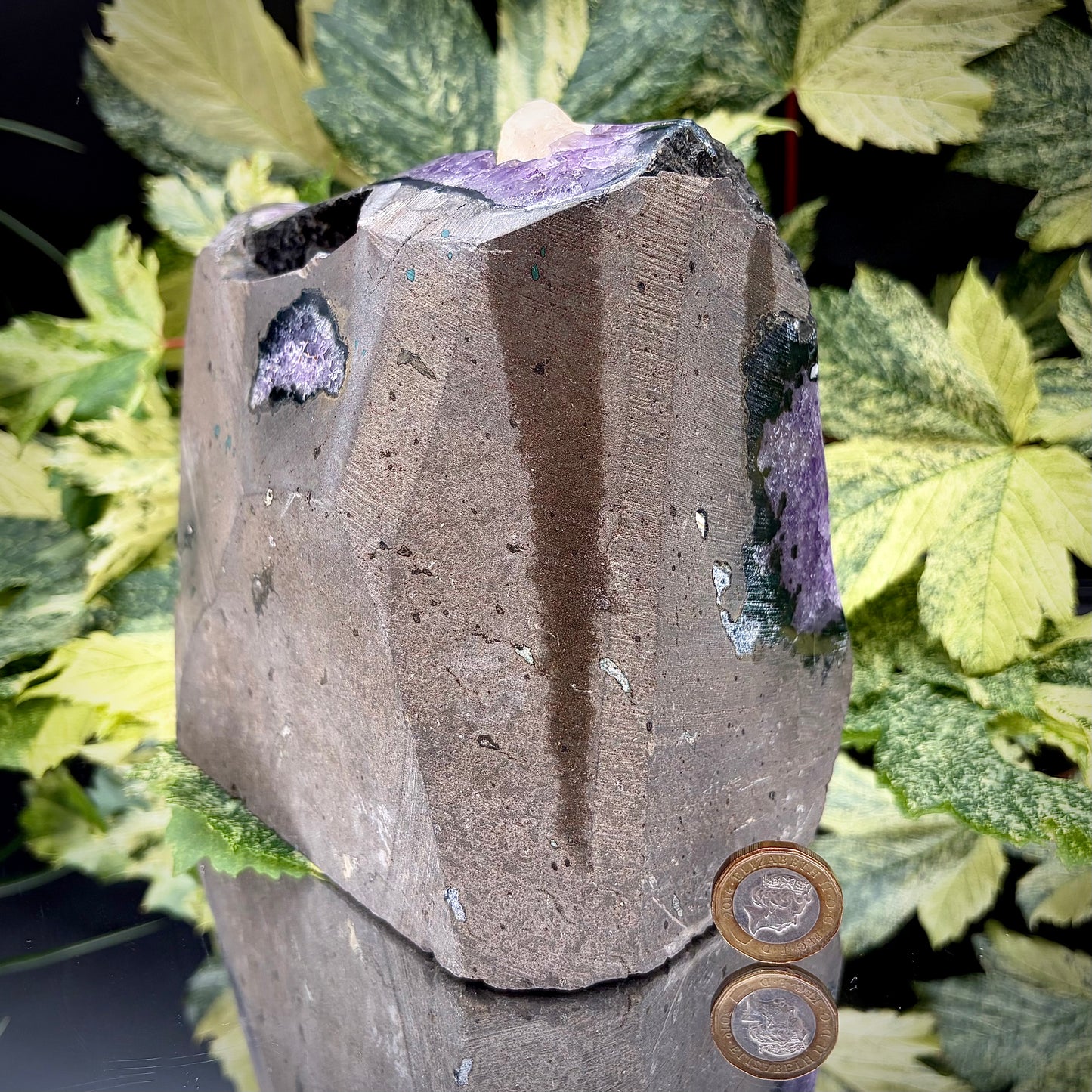 High-Grade Uruguayan Amethyst Crystal Geode - Cut Base | AMU-57