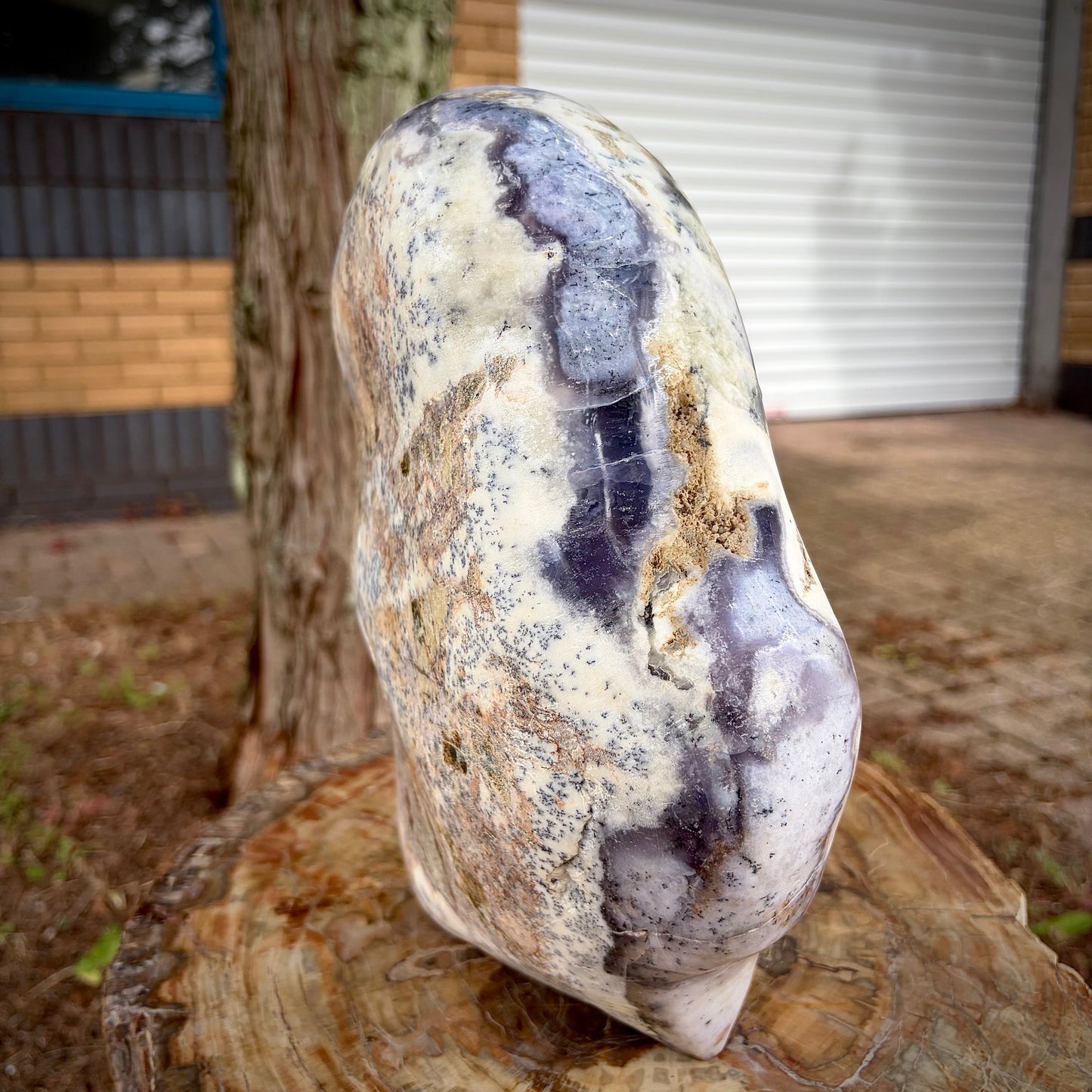 XL Polished Violet Dendritic Opal Merlinite Freeform Crystal | 10.2KG