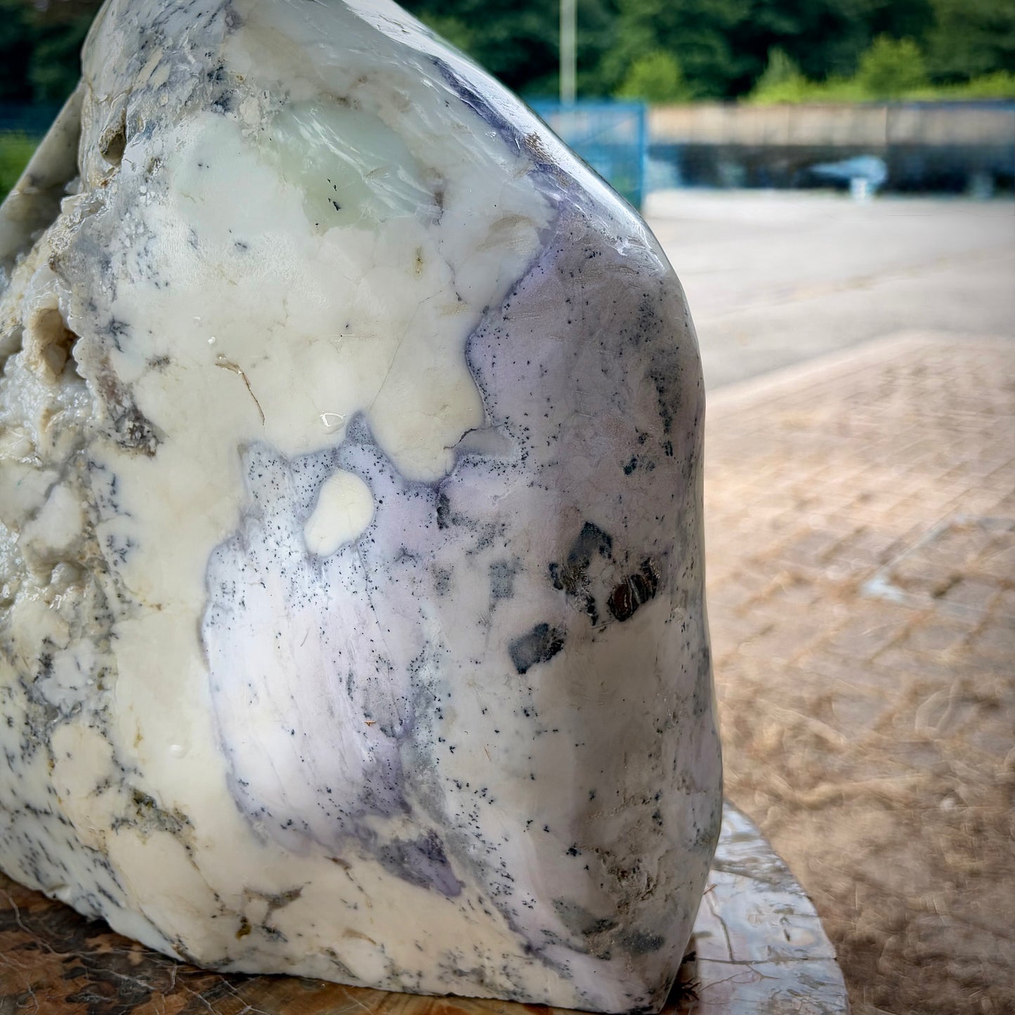 XXL Polished Violet Dendritic Opal Merlinite Freeform Crystal w/ Druzy | 19.4KG