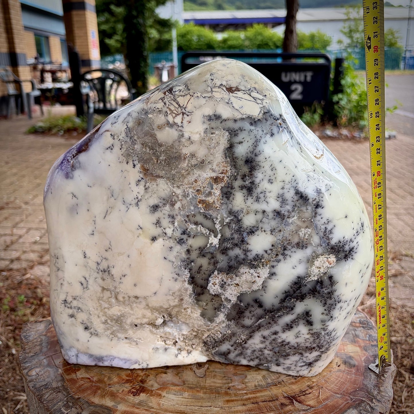 XXL Polished Violet Dendritic Opal Merlinite Freeform Crystal w/ Druzy | 19.4KG