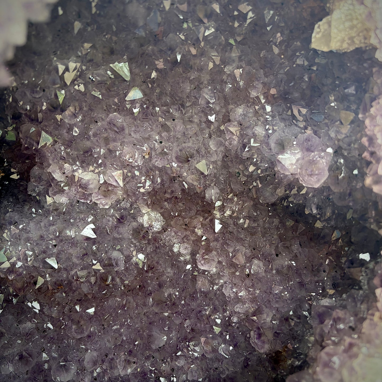 Large Amethyst Crystal Bowl / Geode with Agate Banding | Interior Design Piece | 19KG
