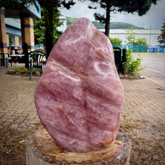 XXL Polished Rose Quartz Freeform Carving | 28KG