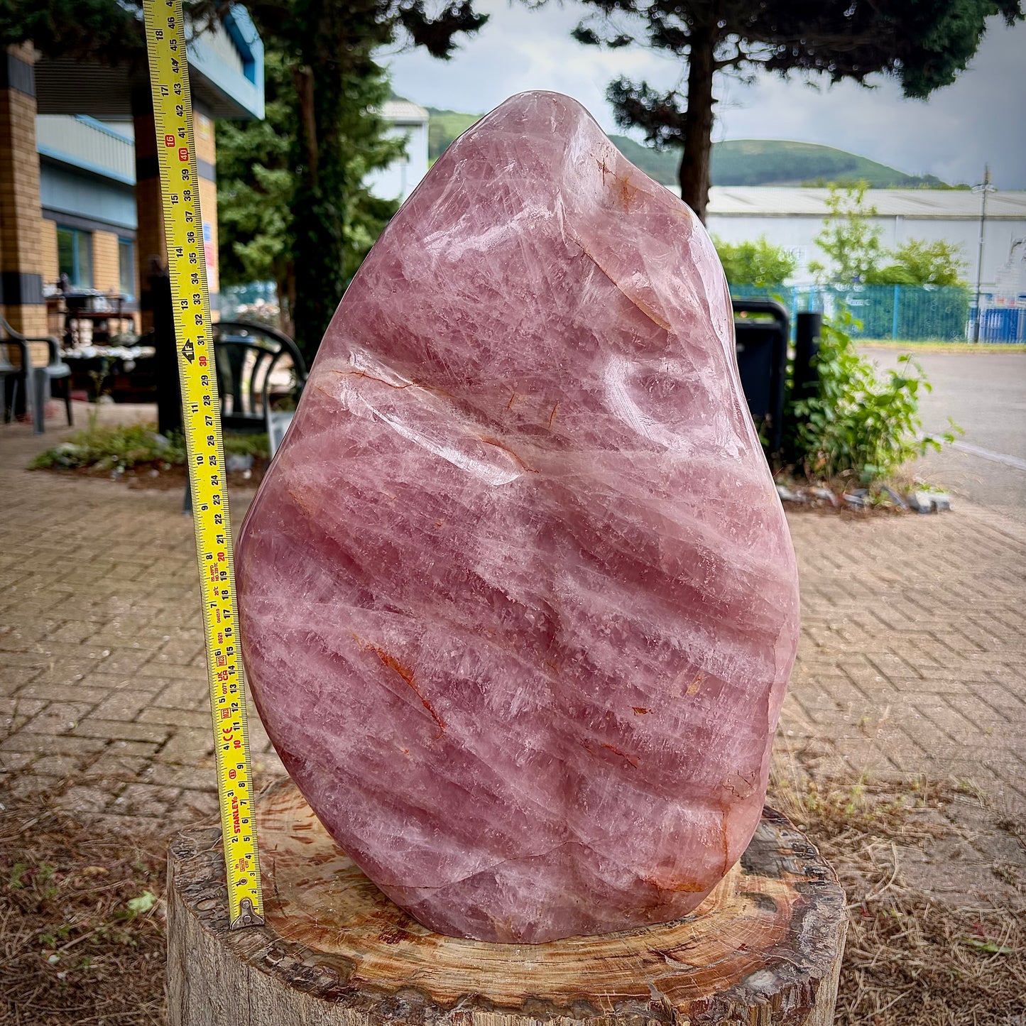 XXL Polished Rose Quartz Freeform Carving | 28KG