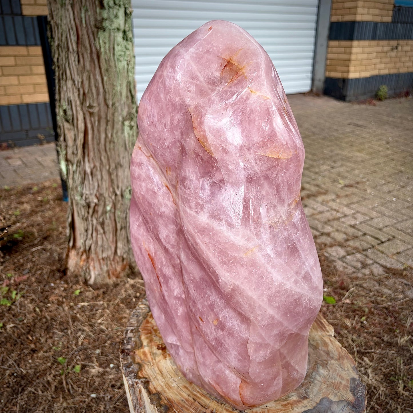 XXL Polished Rose Quartz Freeform Carving | 28KG