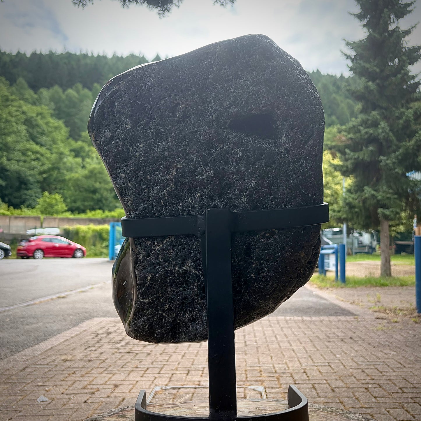 Large Agate Stalactite Sculptural Freeform on Custom Stand | 29.7KG
