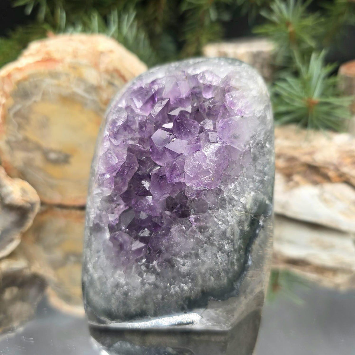 Natural Uruguayan crystal freeform for curated spaces.