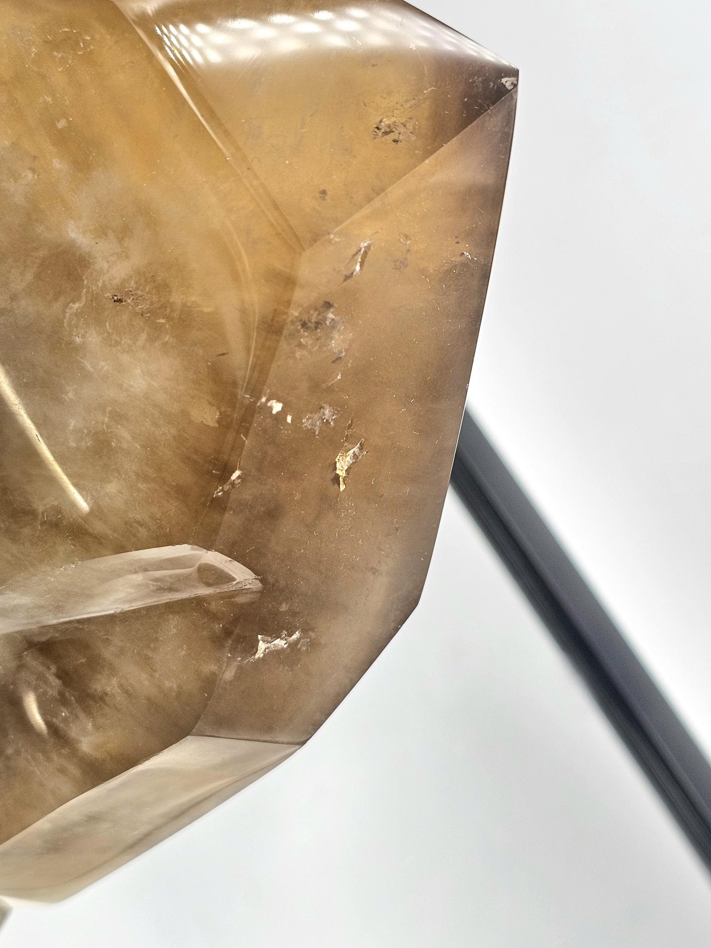 XL Golden Citrine crystal tower, hand-polished for collectors